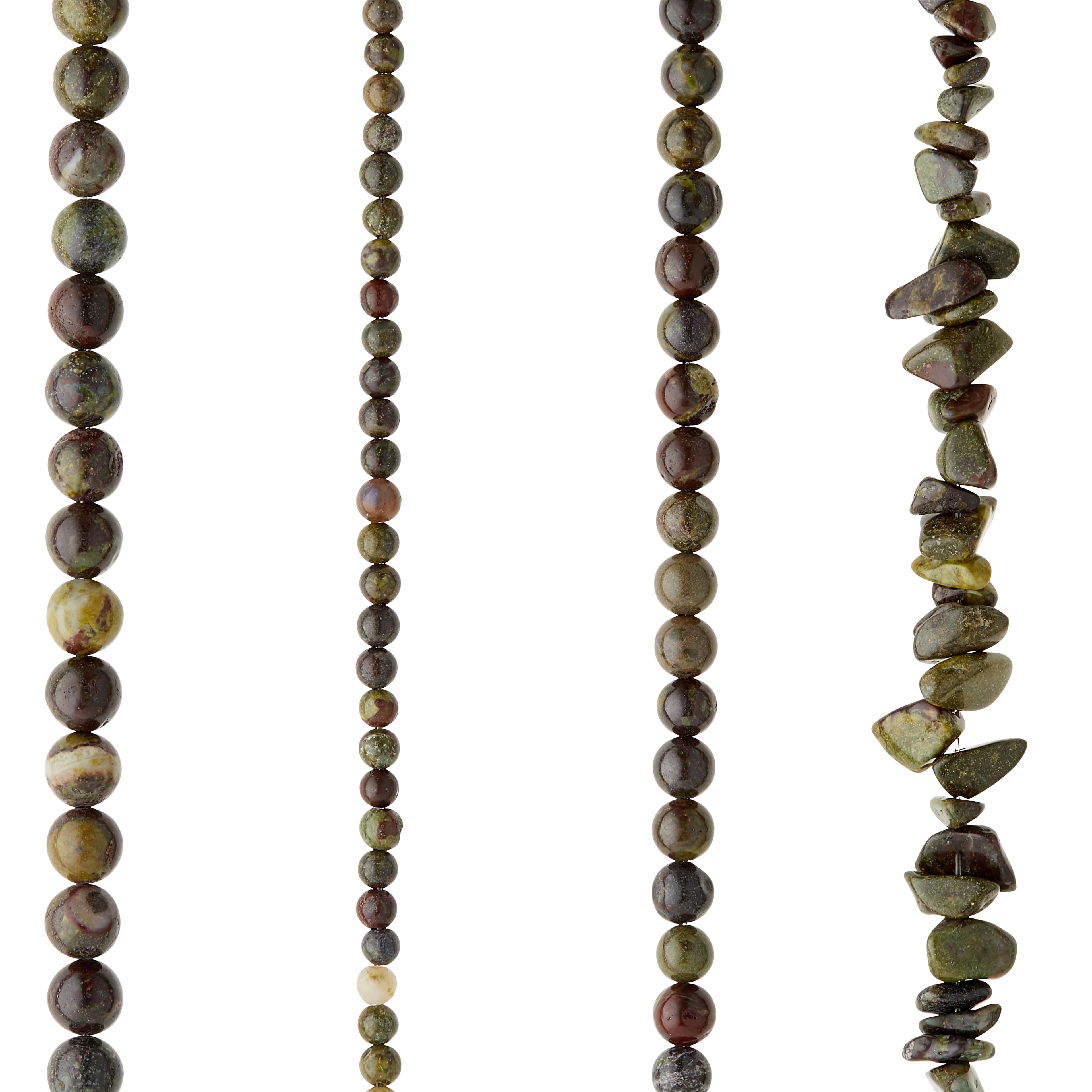 6 Pack: Dragon Blood Stone Mix Beads by Bead Landing™