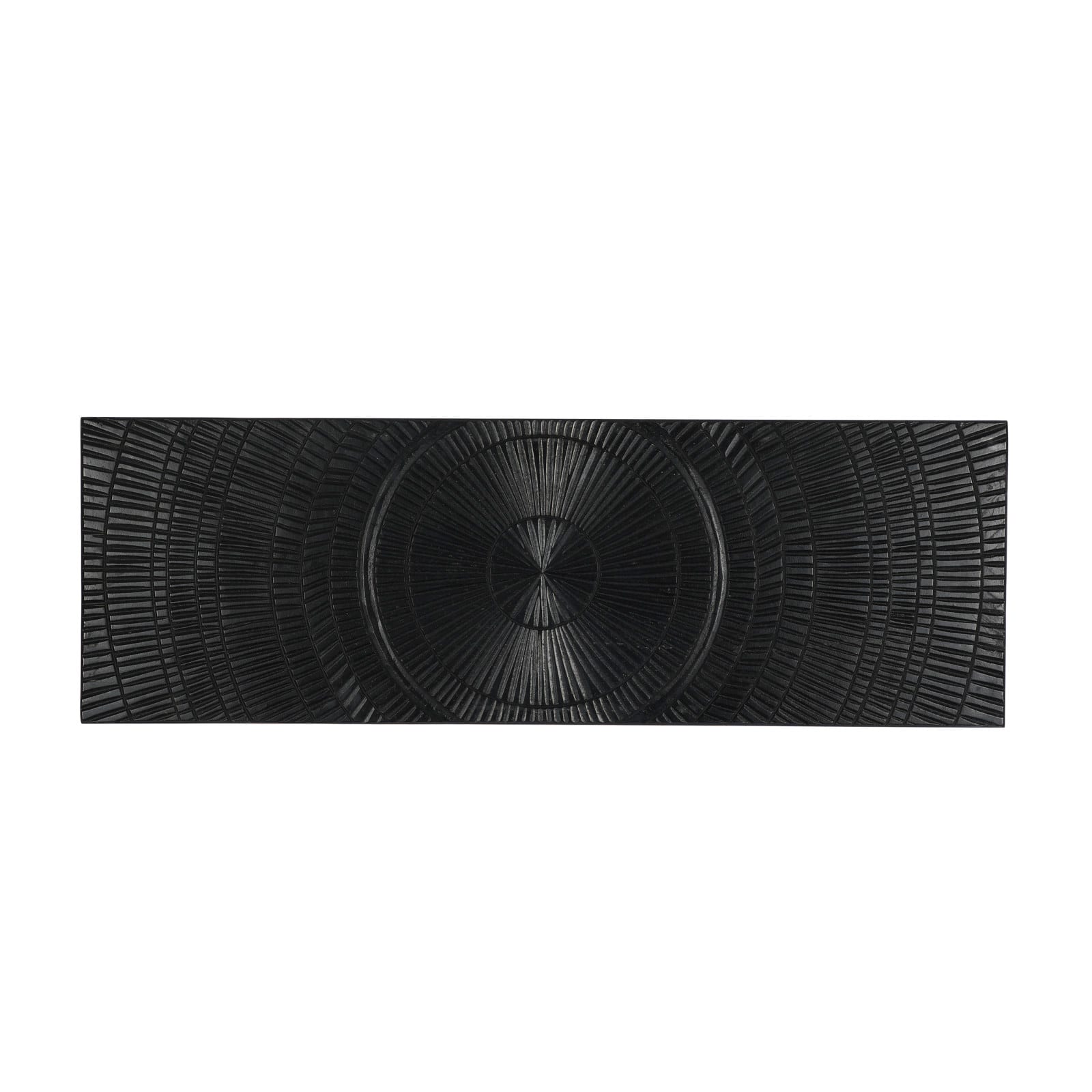 Black Radial Geometric Wall Décor