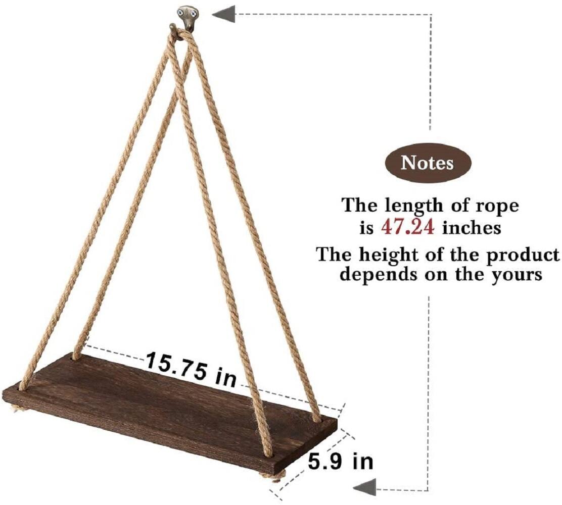 Brown Floating Shelves Set