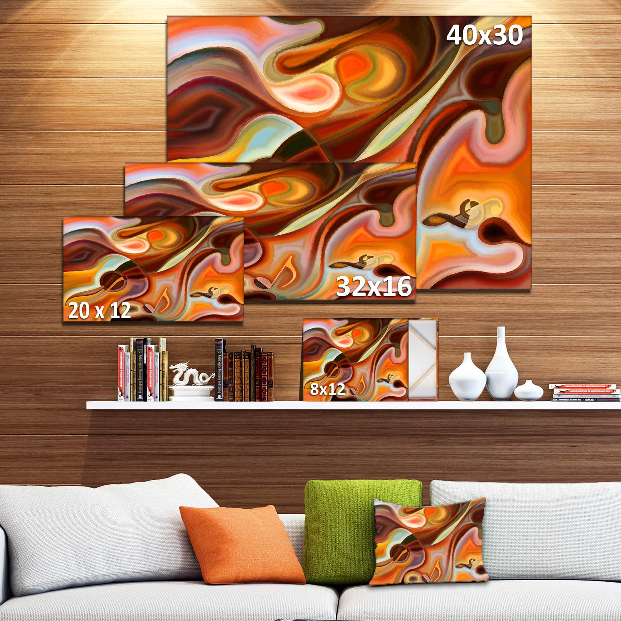 Designart - Music Dreams - Abstract Canvas Art Print