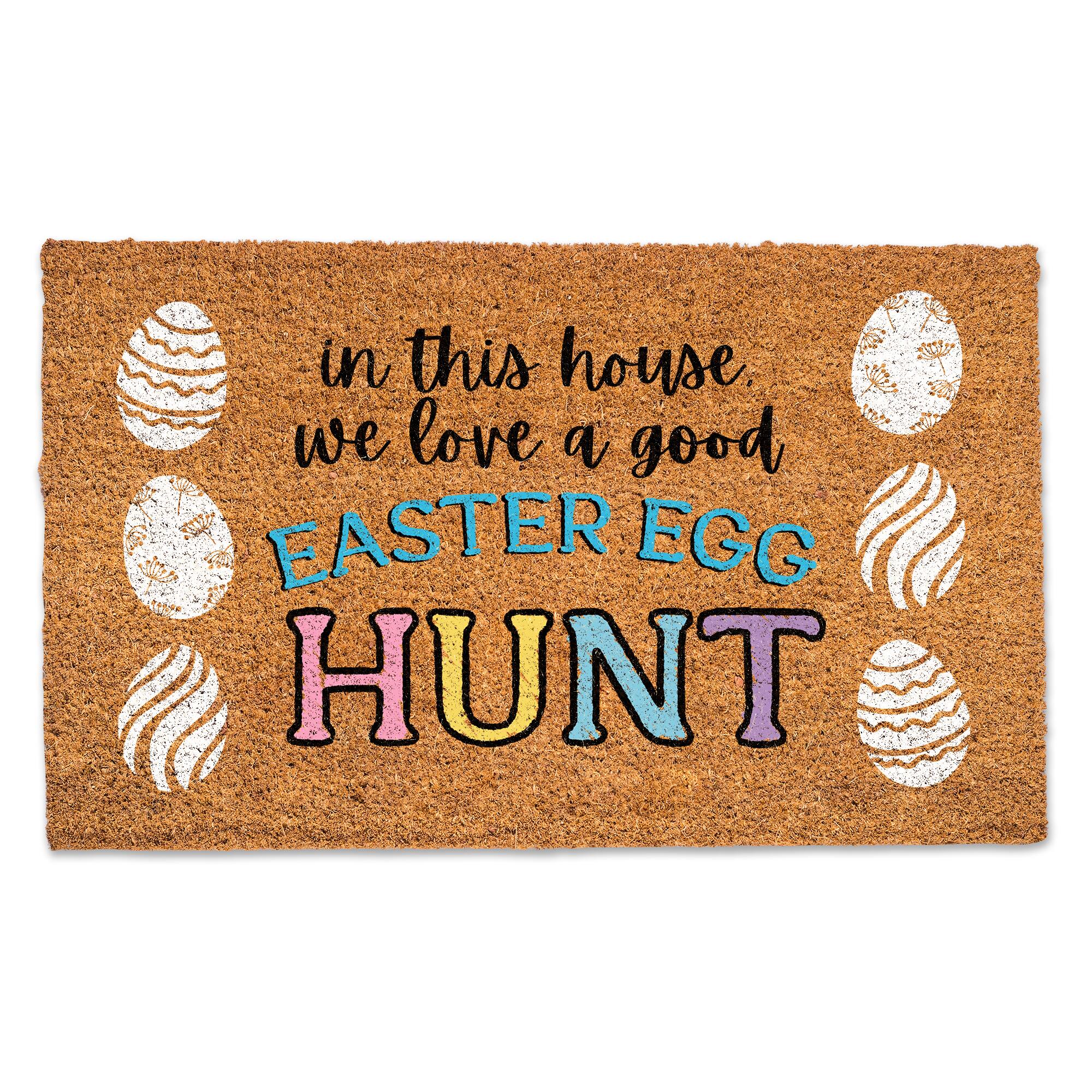 We Love a Good Easter Egg Hunt 30" x 18" Door Mat