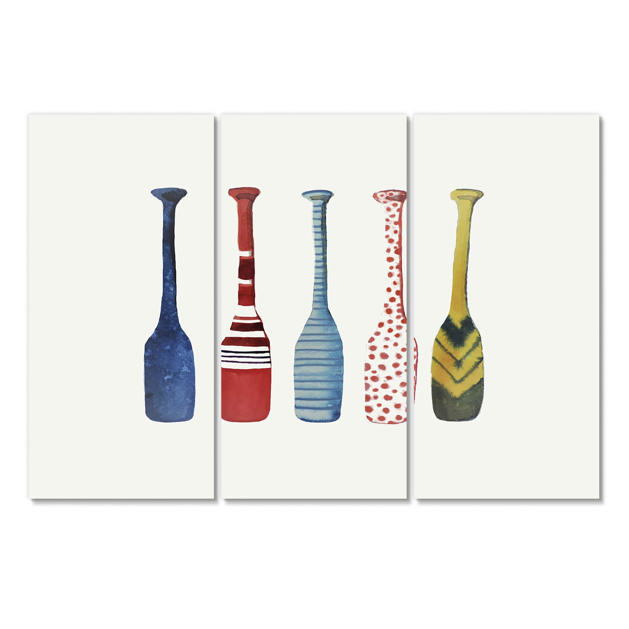 Designart - Five Paddles - Lake House Canvas Wall Art