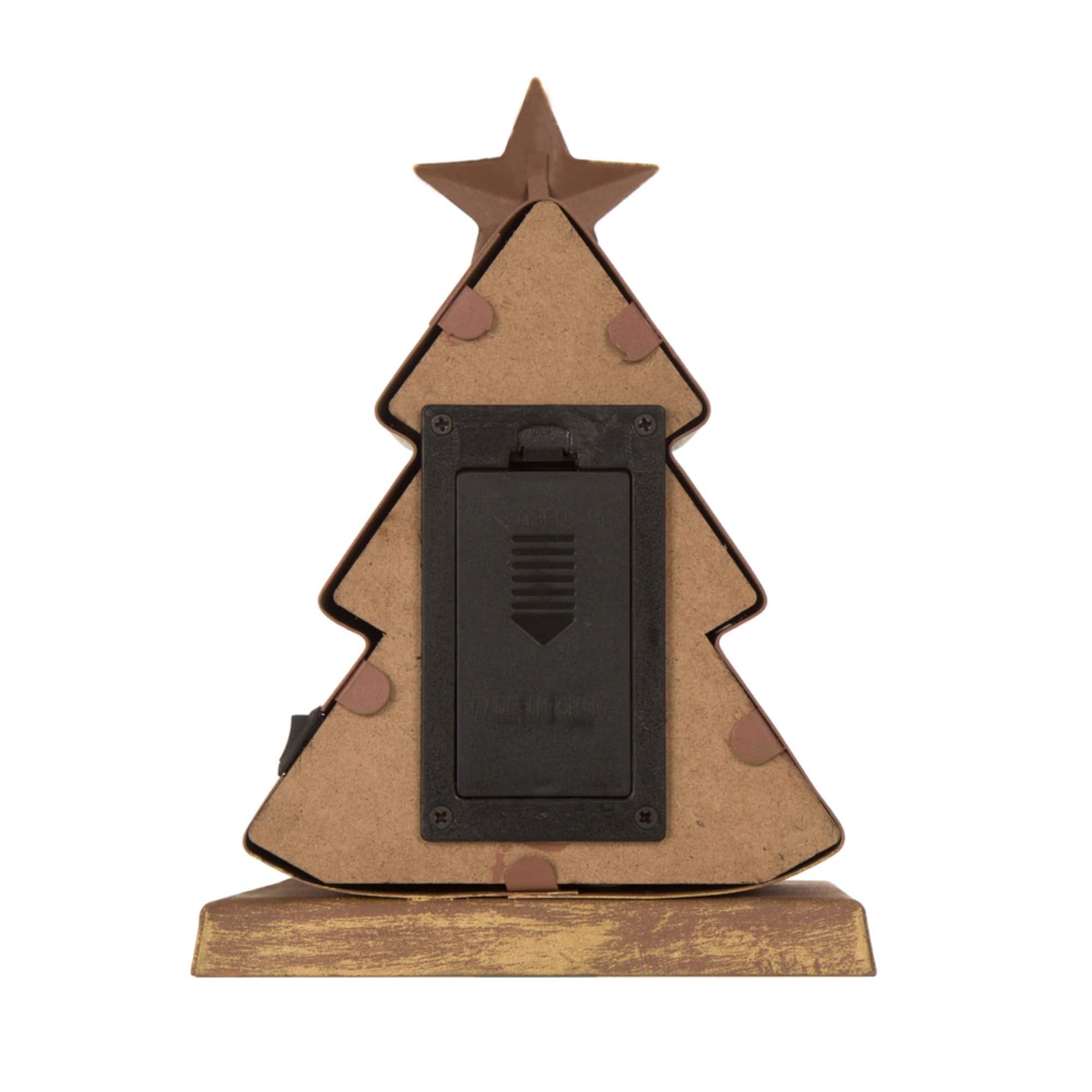 Glitzhome® LED Tree & Gift Box Stocking Holder Set