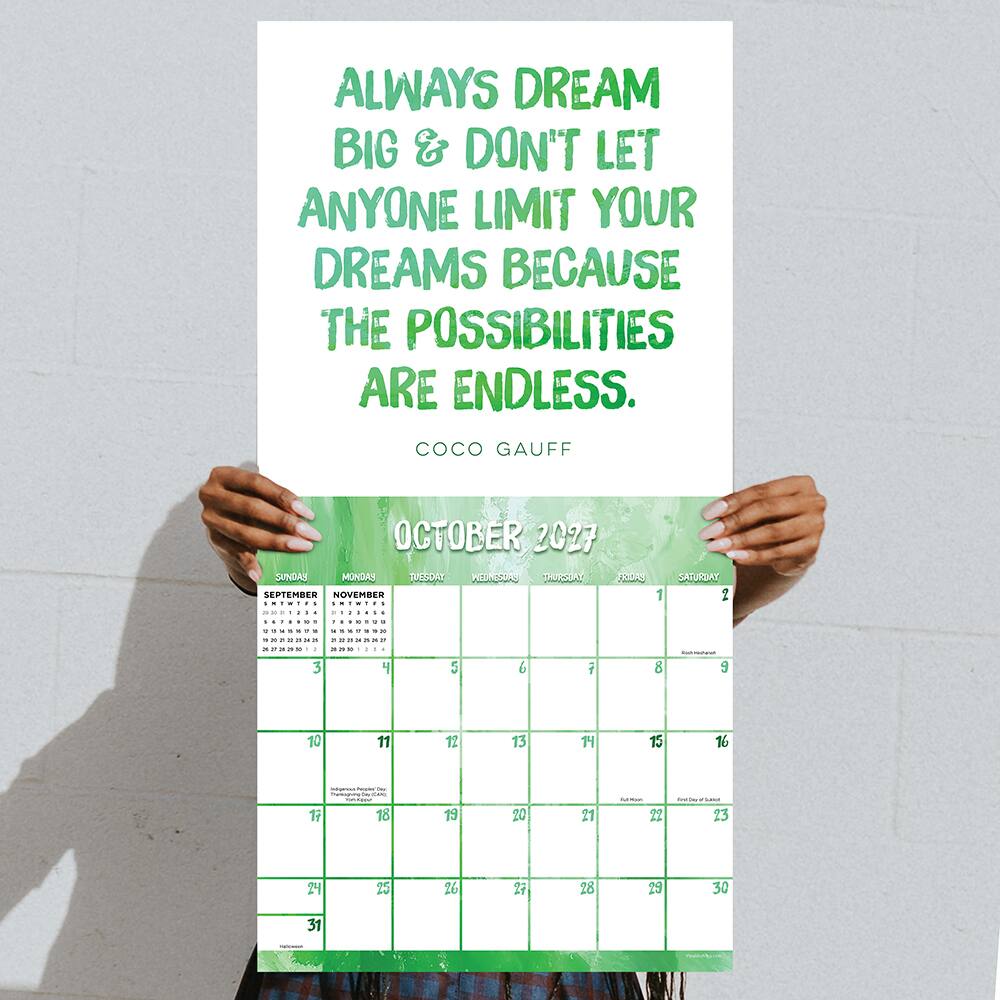 2027 Play Like A Girl Wall Calendar