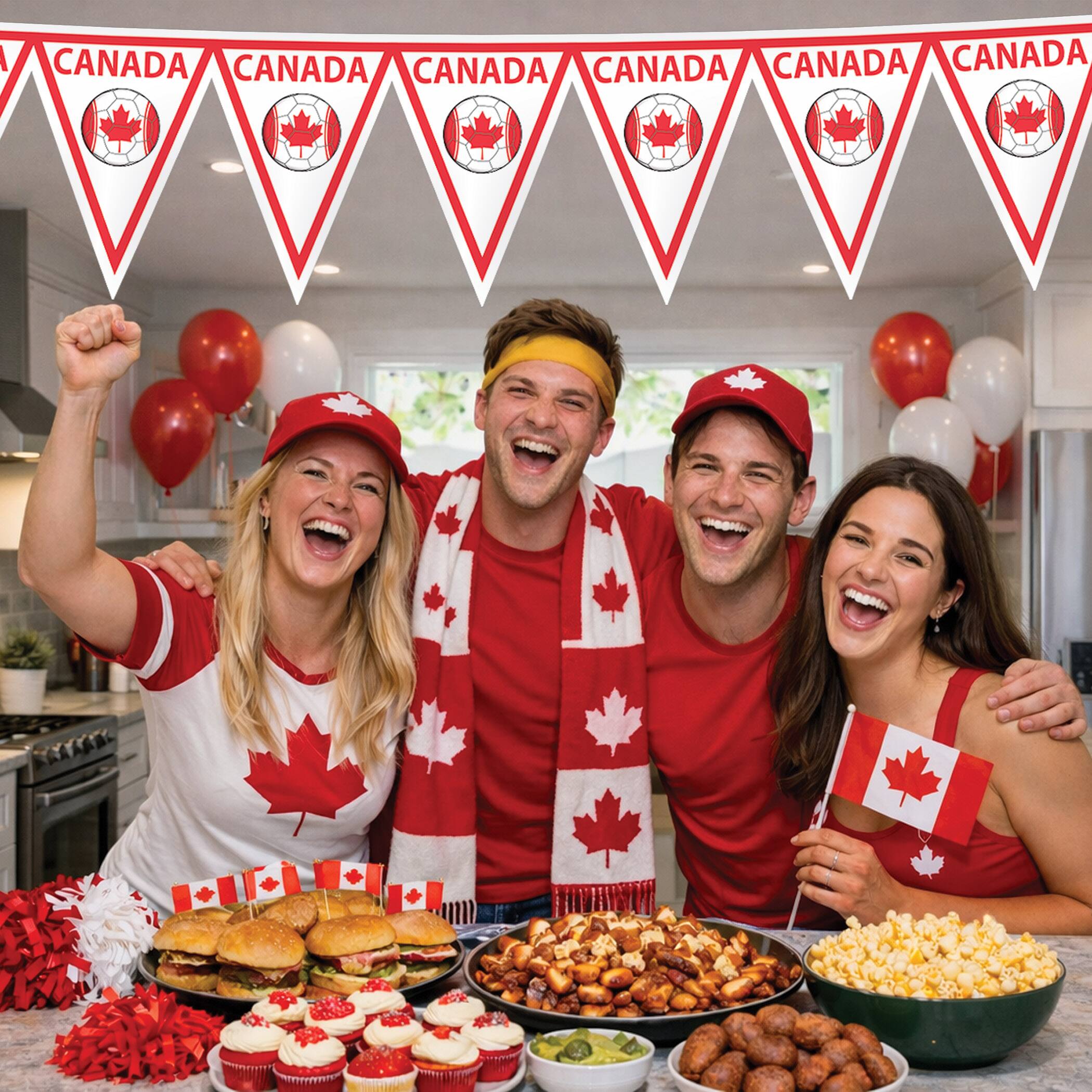 11" x 6.5ft. Canada Soccer Pennant Banner