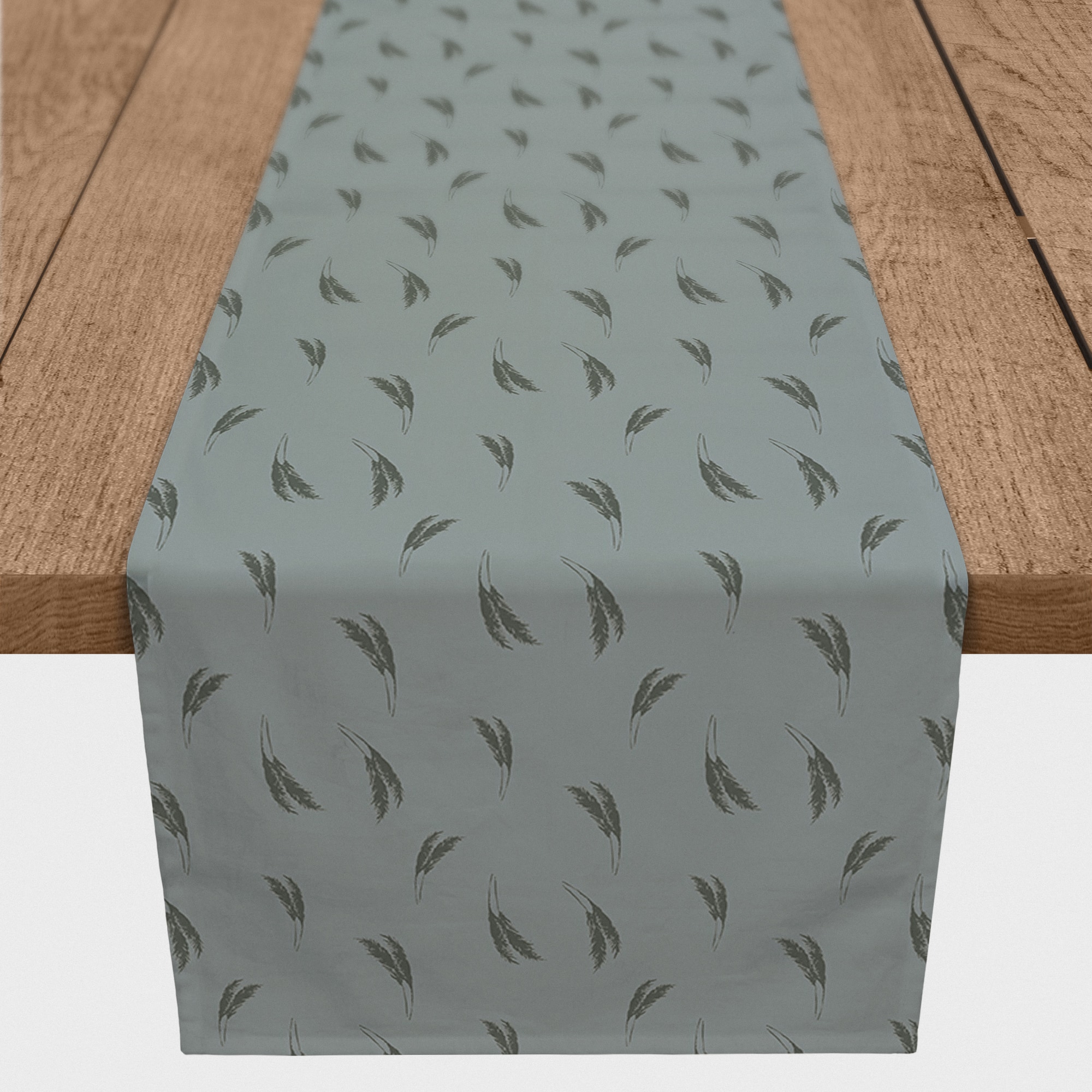 90" Feather Grass Cotton Twill Runner