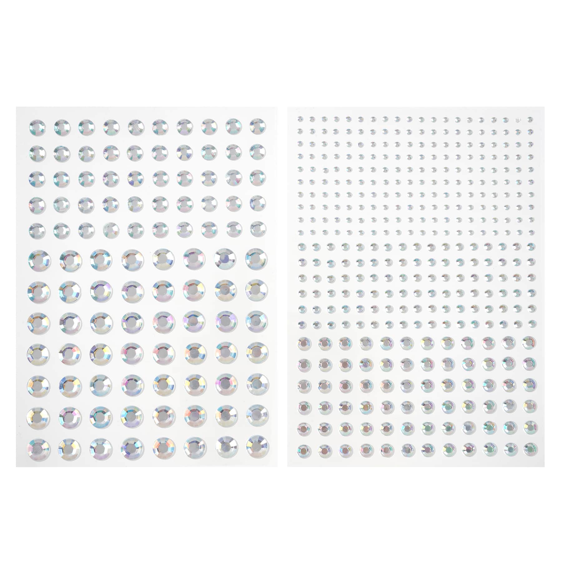 12 Packs: 480 ct. (5,760 total) Iridescent Rhinestone Adhesives by Recollections™