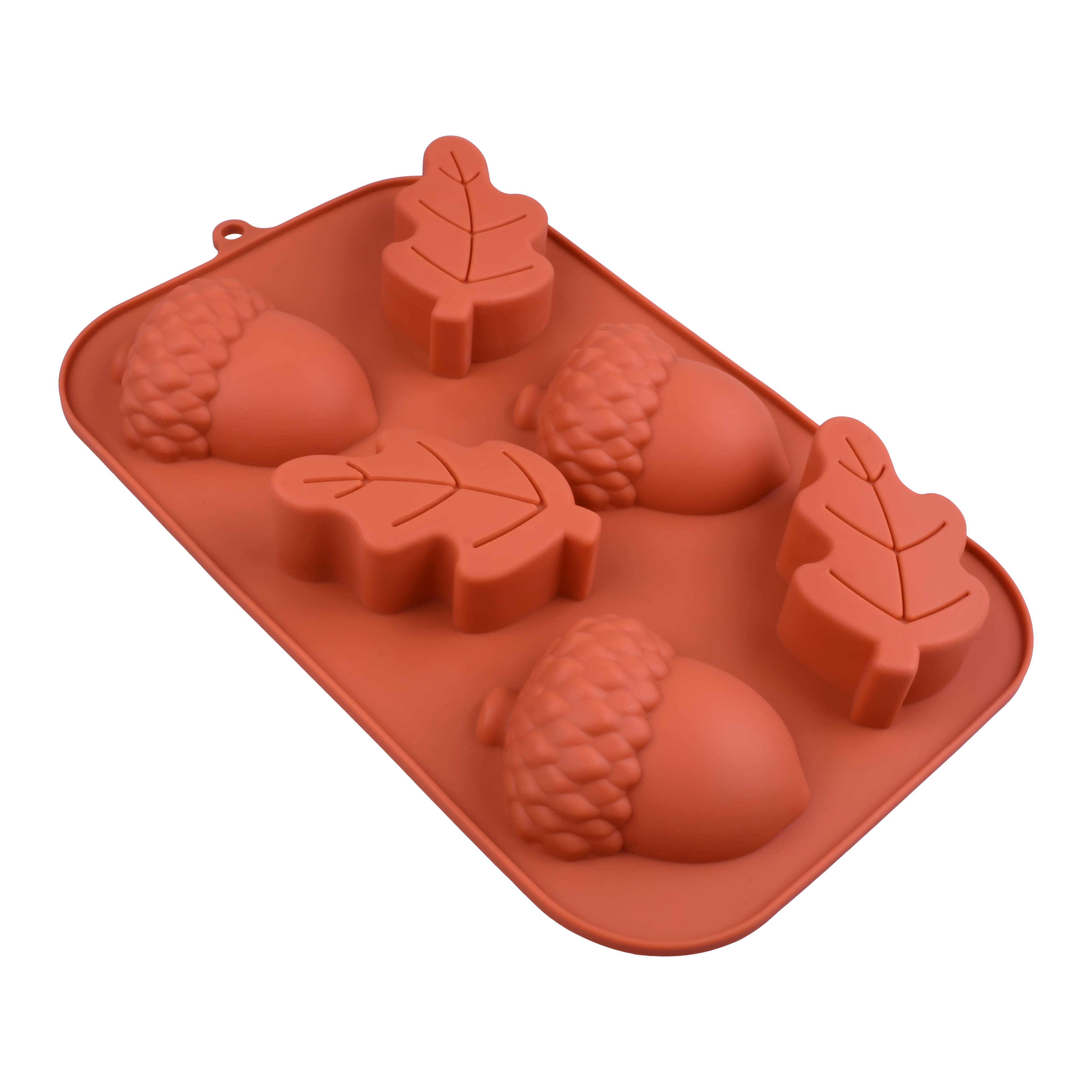 Thanksgiving Acorn & Leaf Silicone Treat Mold by Makery™