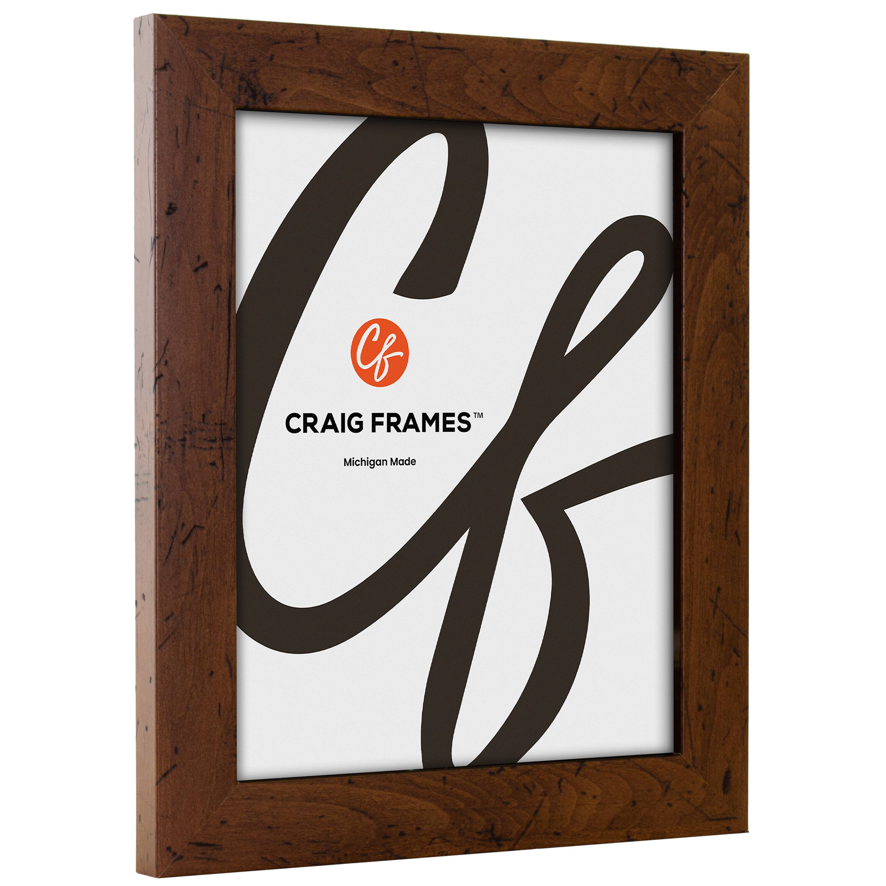 2 Pack Craig Frames Bauhaus 125 Dark Walnut Picture Frame