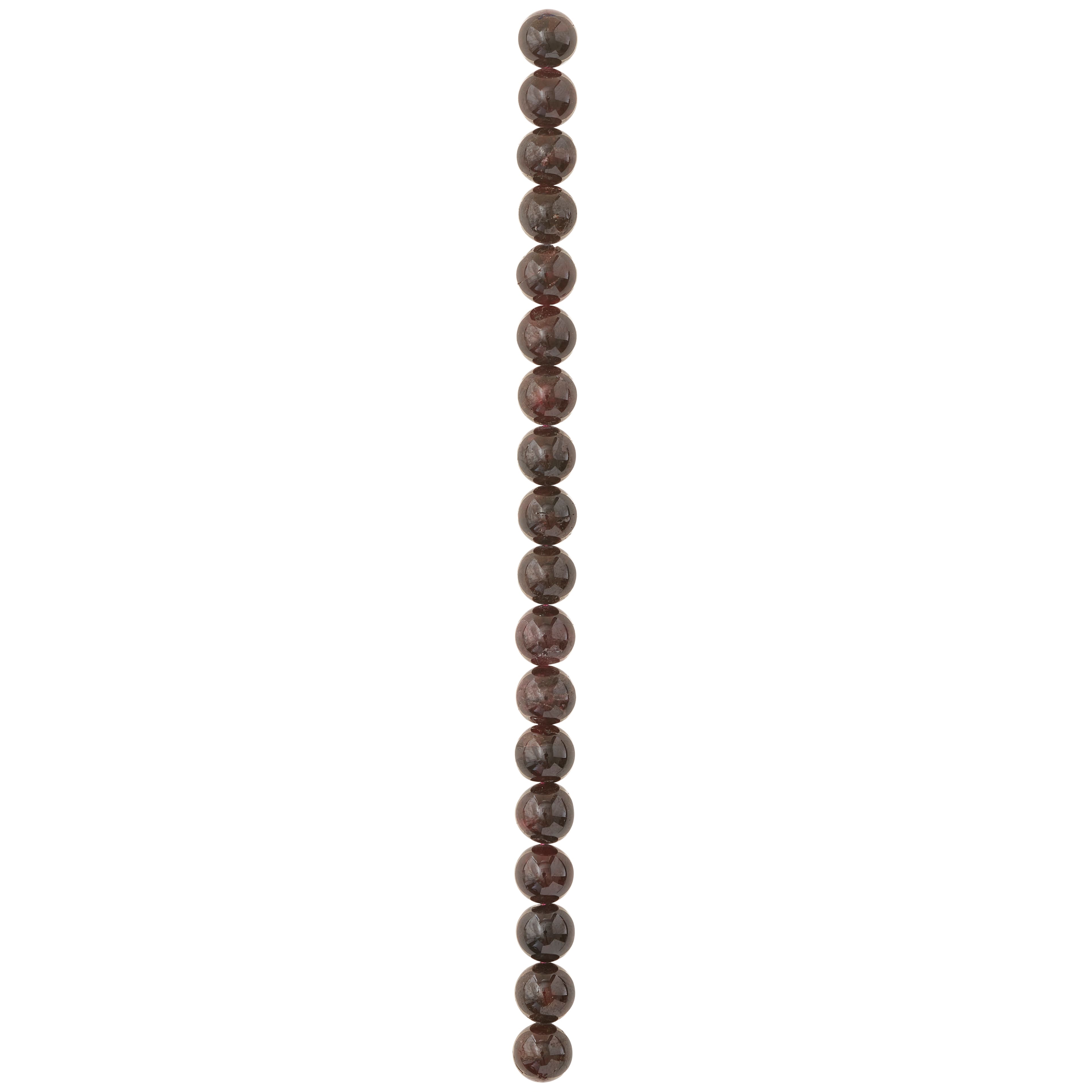 12 Pack: 7 mm Ruby Garnet Round Beads by Bead Landing™