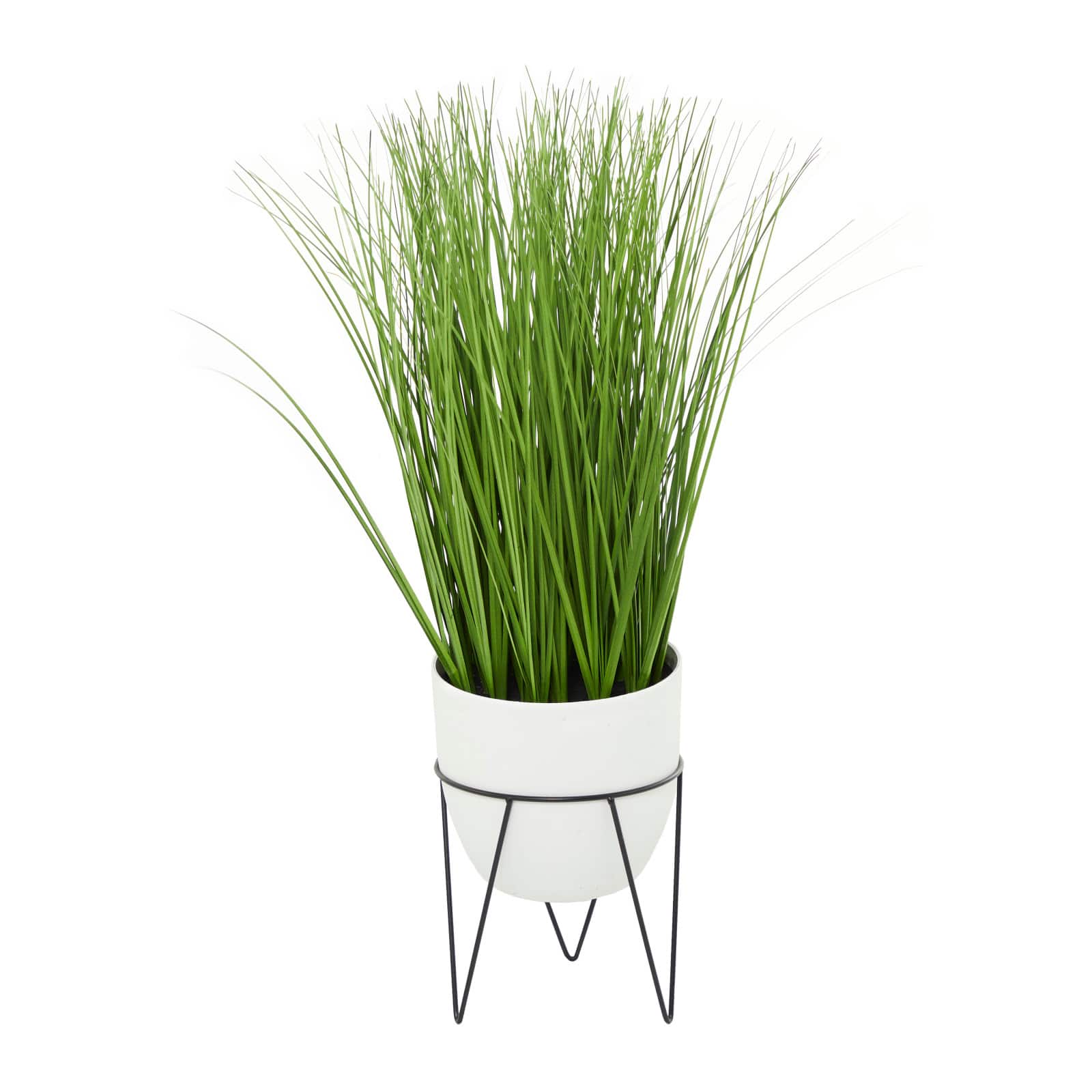 25" White Contemporary Floral & Botanical Artificial Foliage