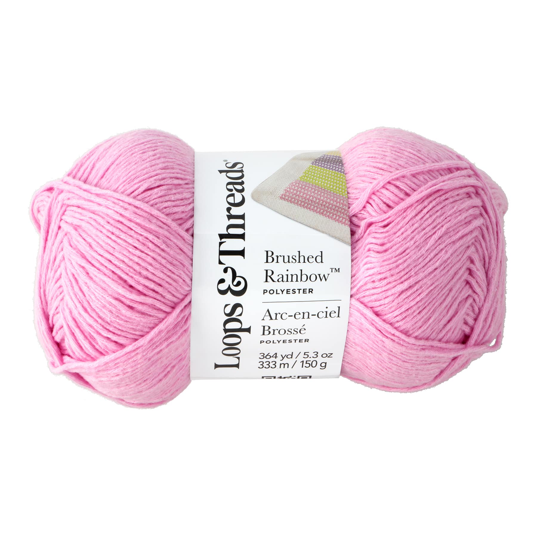 15 Pack: Brushed Rainbow™ Yarn by Loops & Threads®