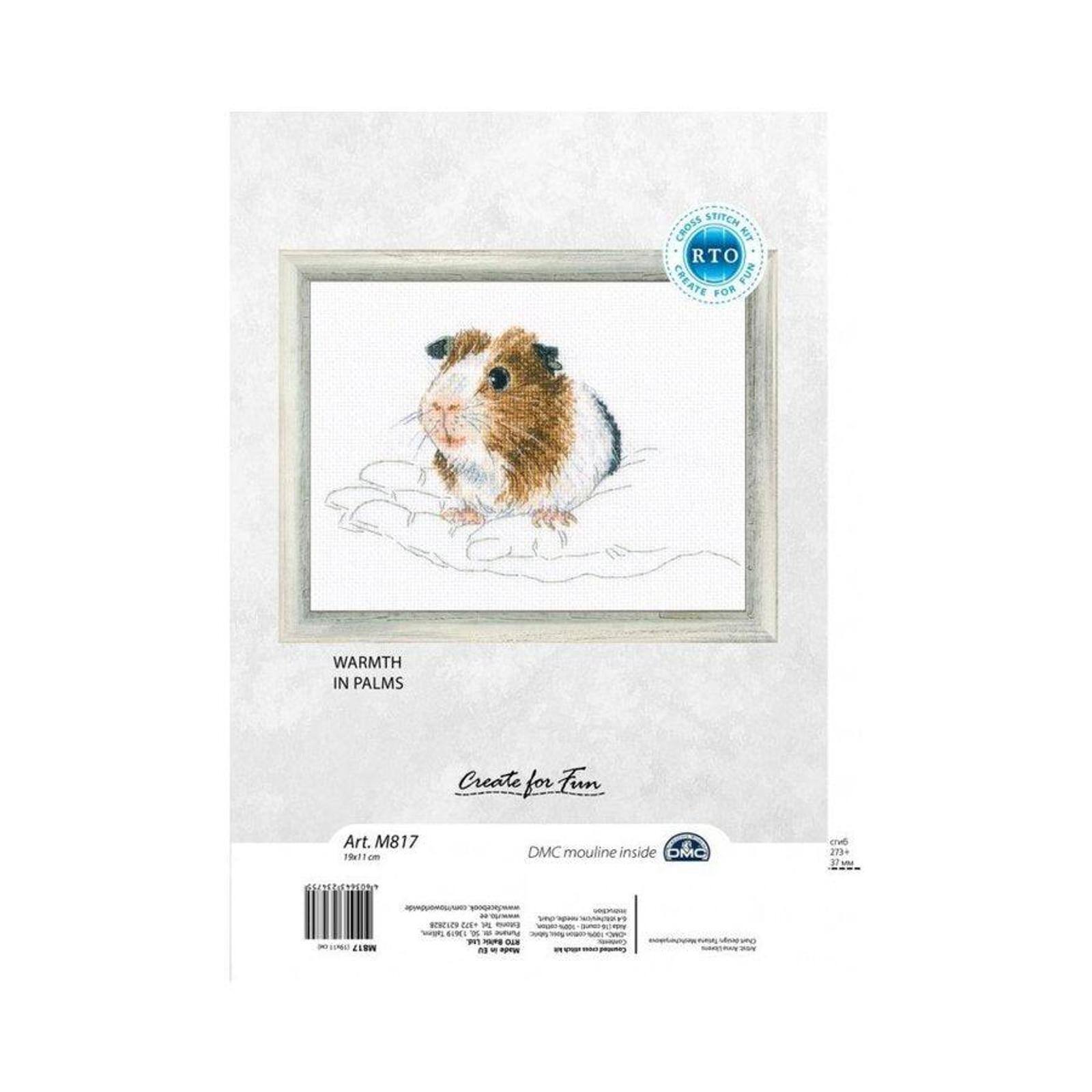 RTO Warmth in Palms Guinea Pig Cross Stitch Kit