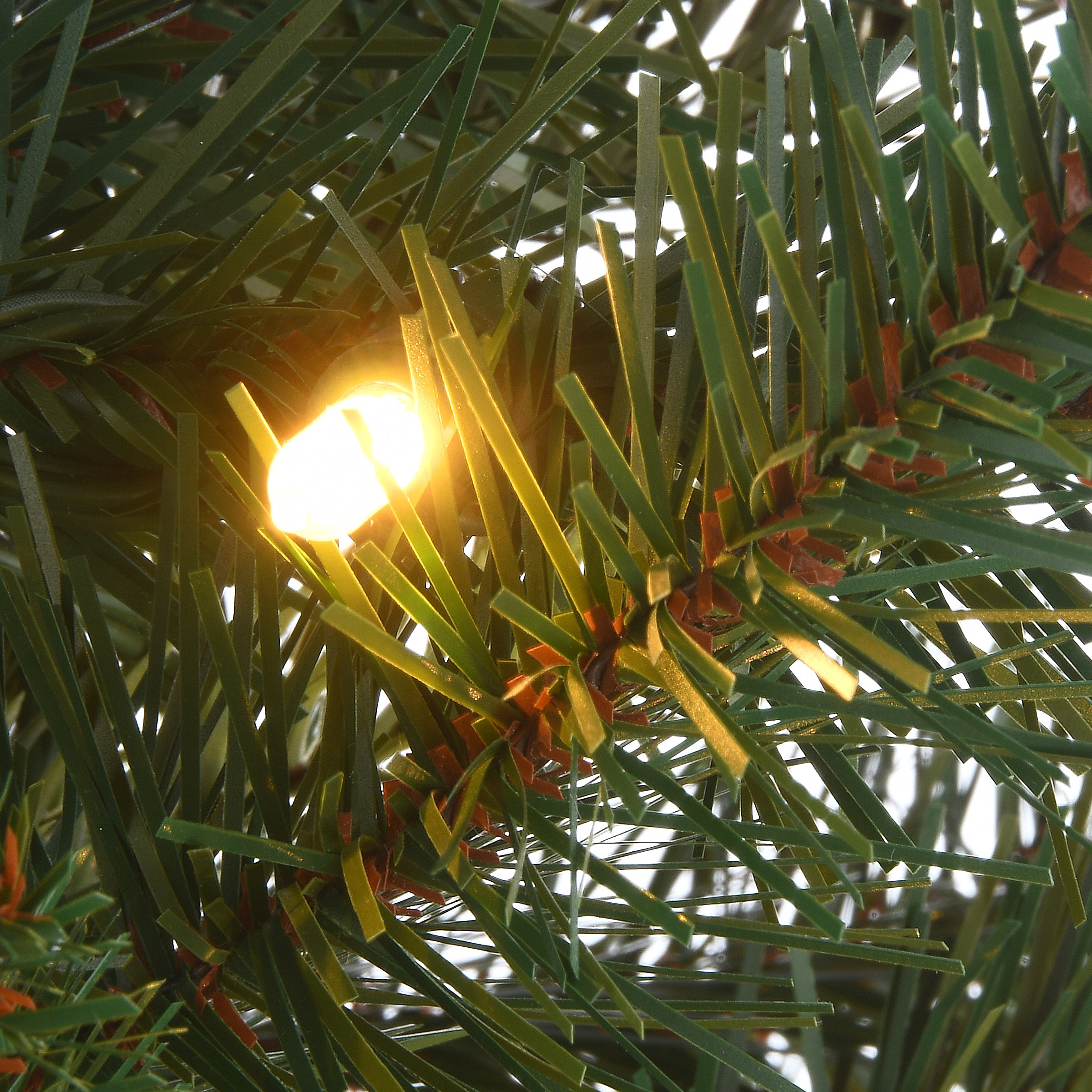 4ft. Pre-Lit & Pre-Decorated Scotch Creek Fir Entrance Artificial Christmas Tree, Warm White LED Lights