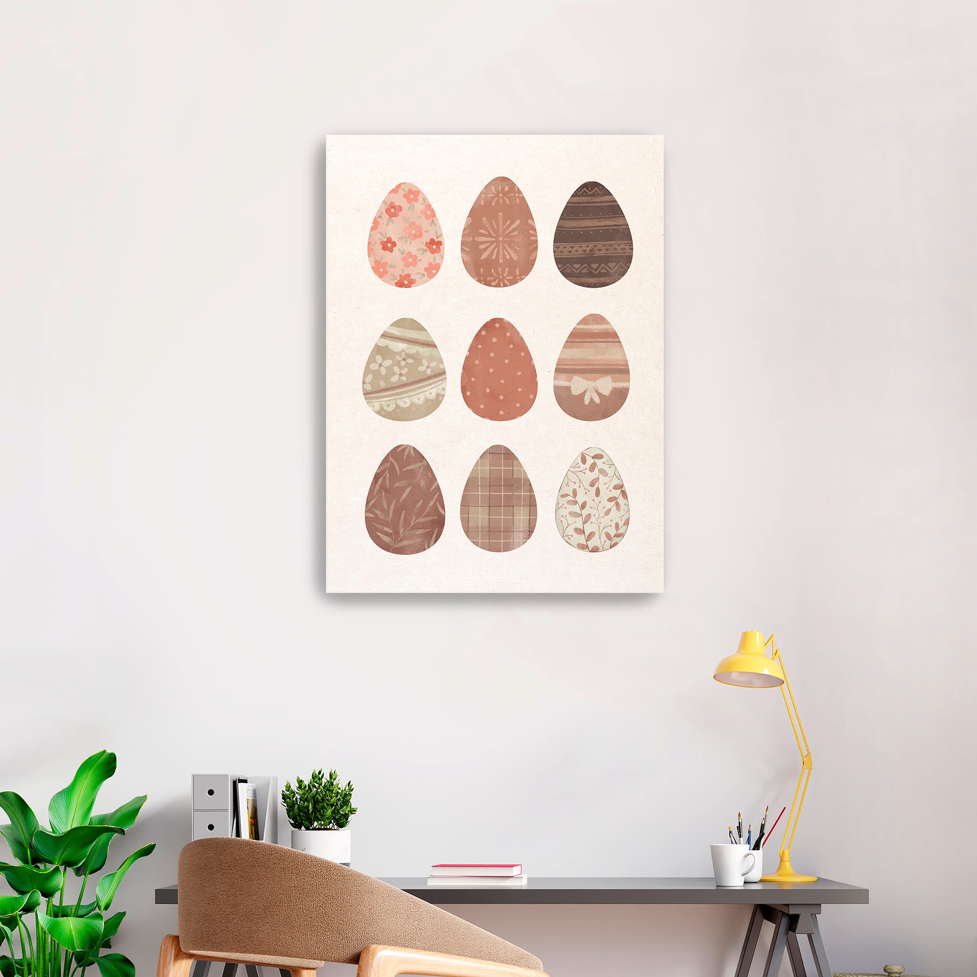 Lumaprints Patterned Eggs Canvas Giclée Art