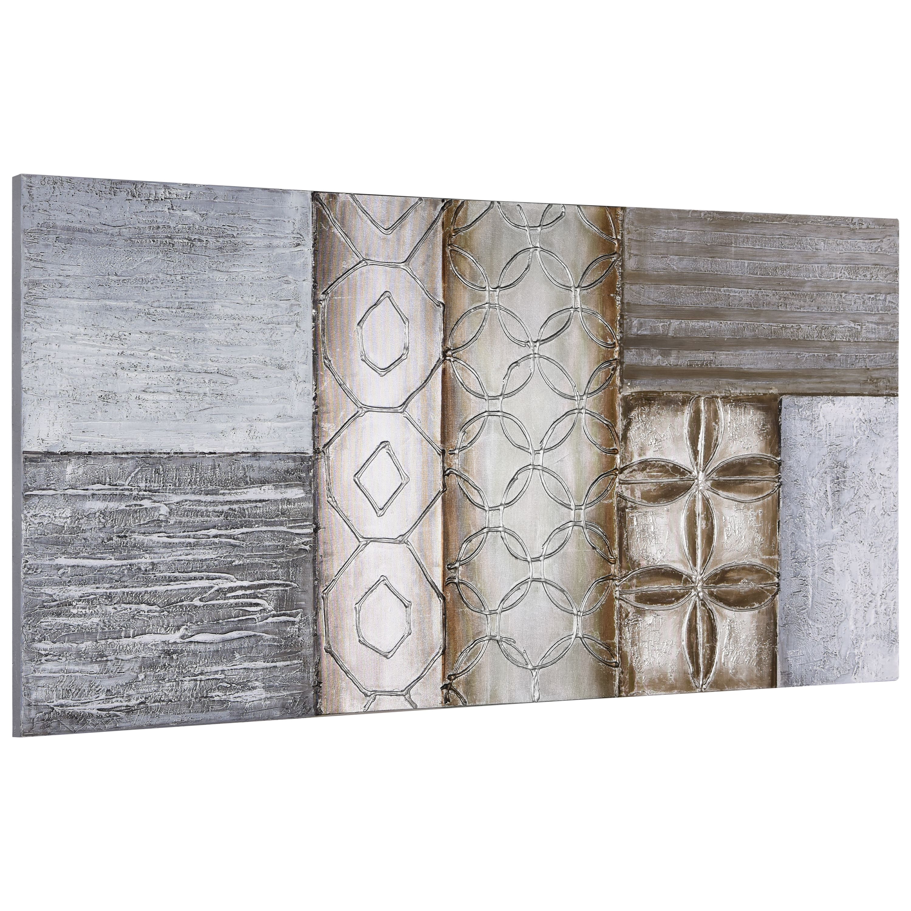 Empire Art Direct 30" x 60" Stacked I Textured & Metallic Hand Painted Canvas Wall Art