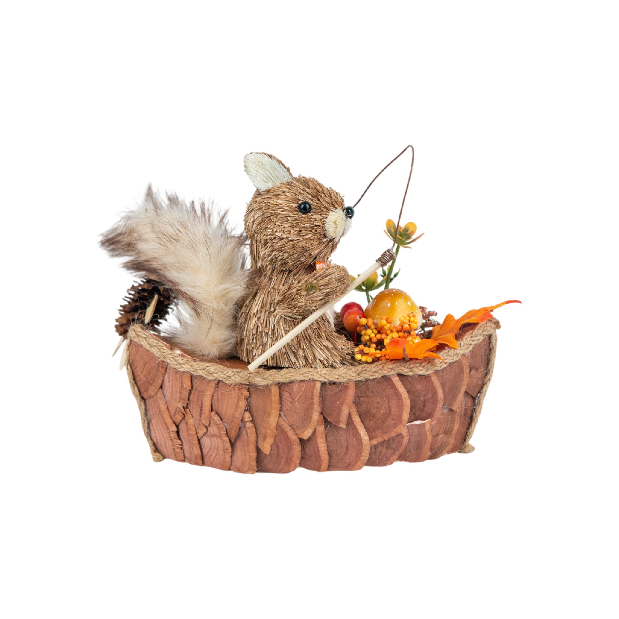 6.5" Squirrel in Boat Decorative Animal by Ashland®