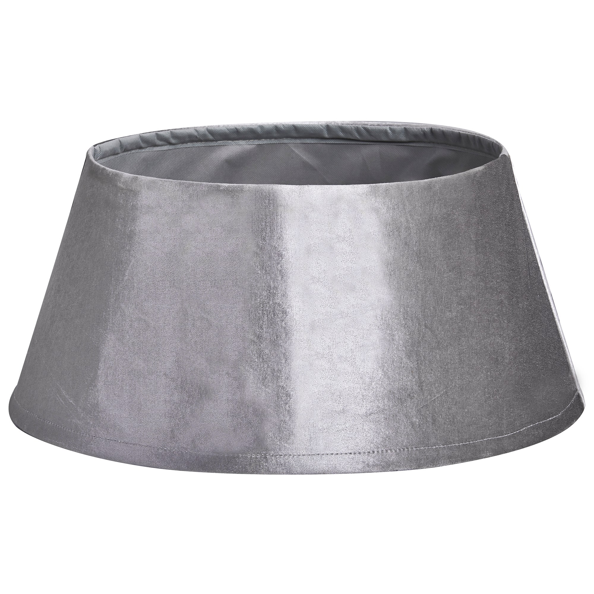 22" Silver Velvet Christmas Tree Collar