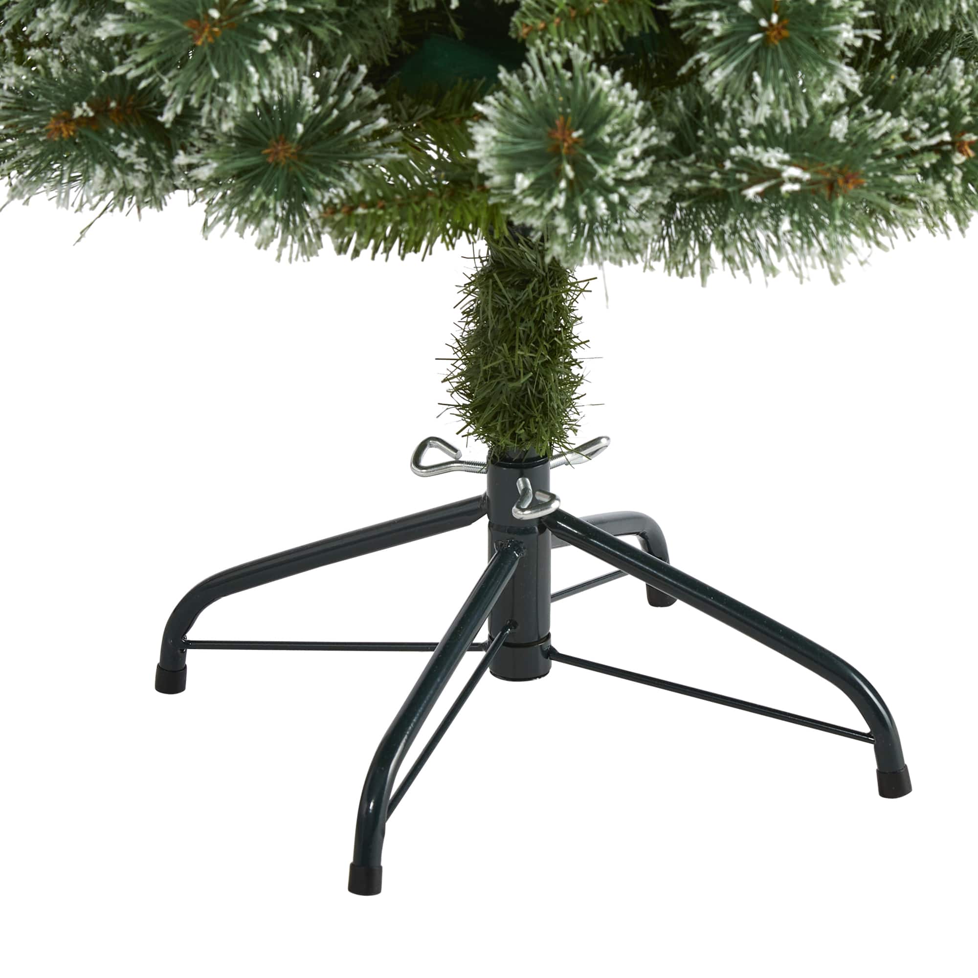4ft. Pre-Lit Wisconsin Slim Snow Tip Pine Artificial Christmas Tree with Clear LED Lights