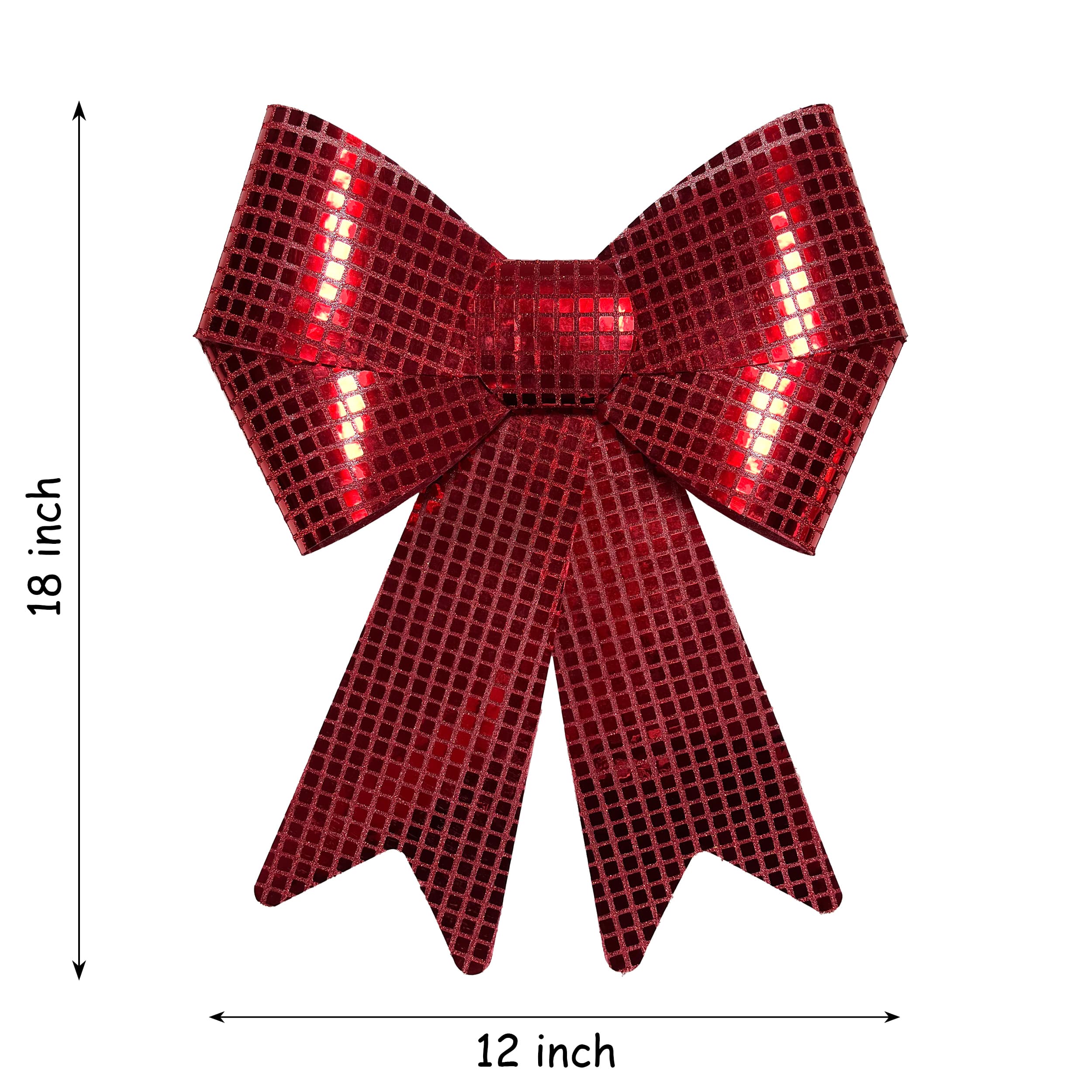 18" Red Disco PVC Bow by Celebrate It®