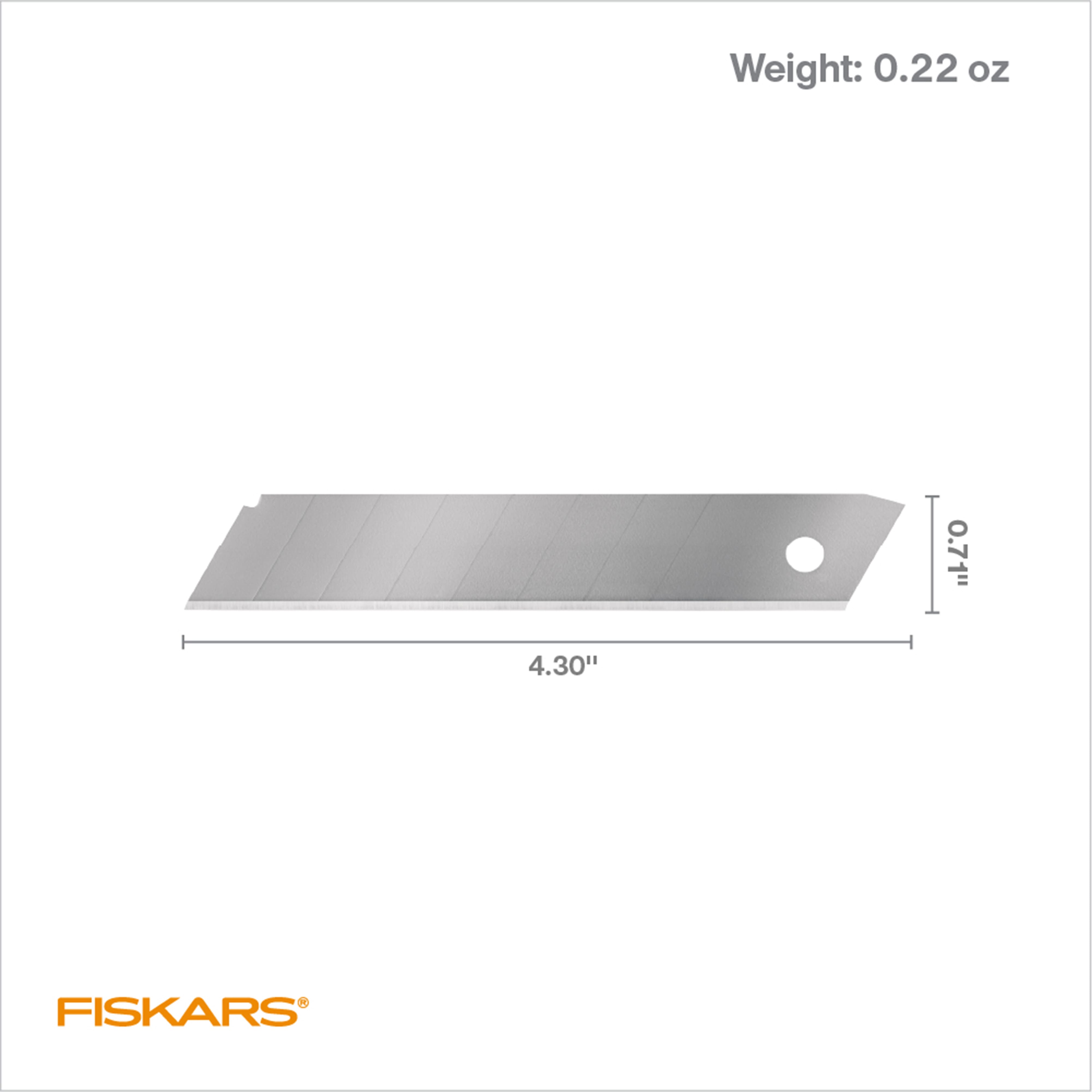 12 Packs: 5 ct. (60 total) Fiskars® 18mm Snap-Off Utility Blades