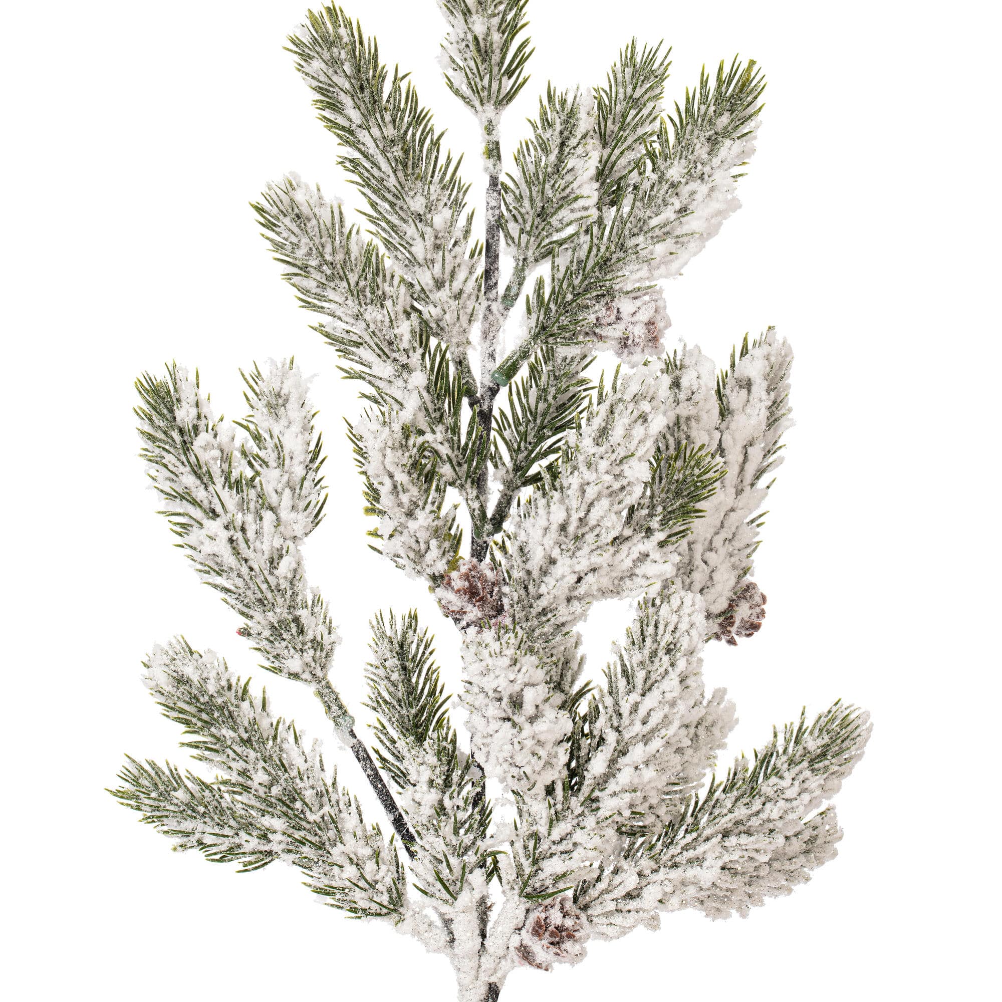 Vickerman 19.5" Snowy Glitter Artificial Pinecone Fir Sprays, 4ct.
