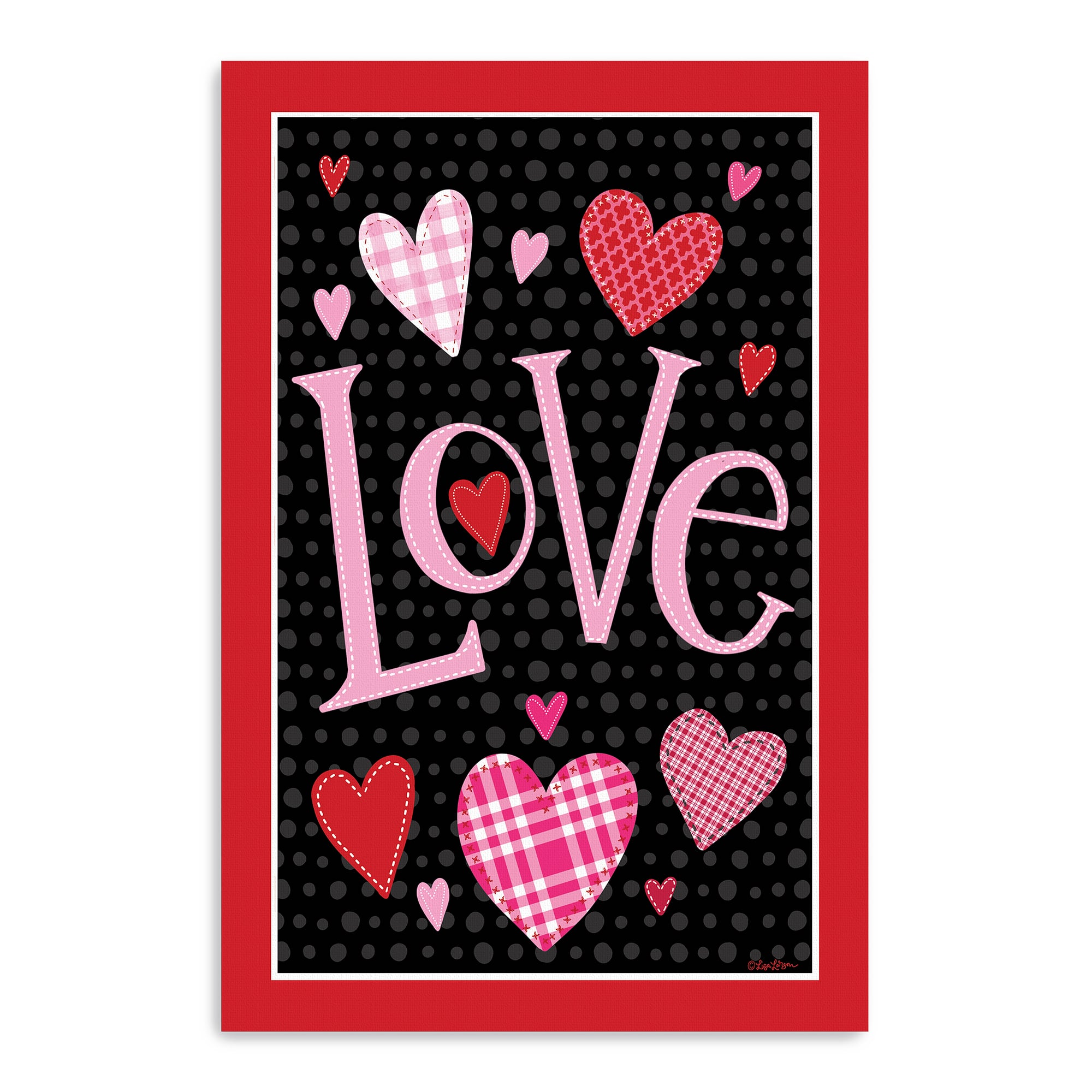 Love Hearts Canvas Giclée Art