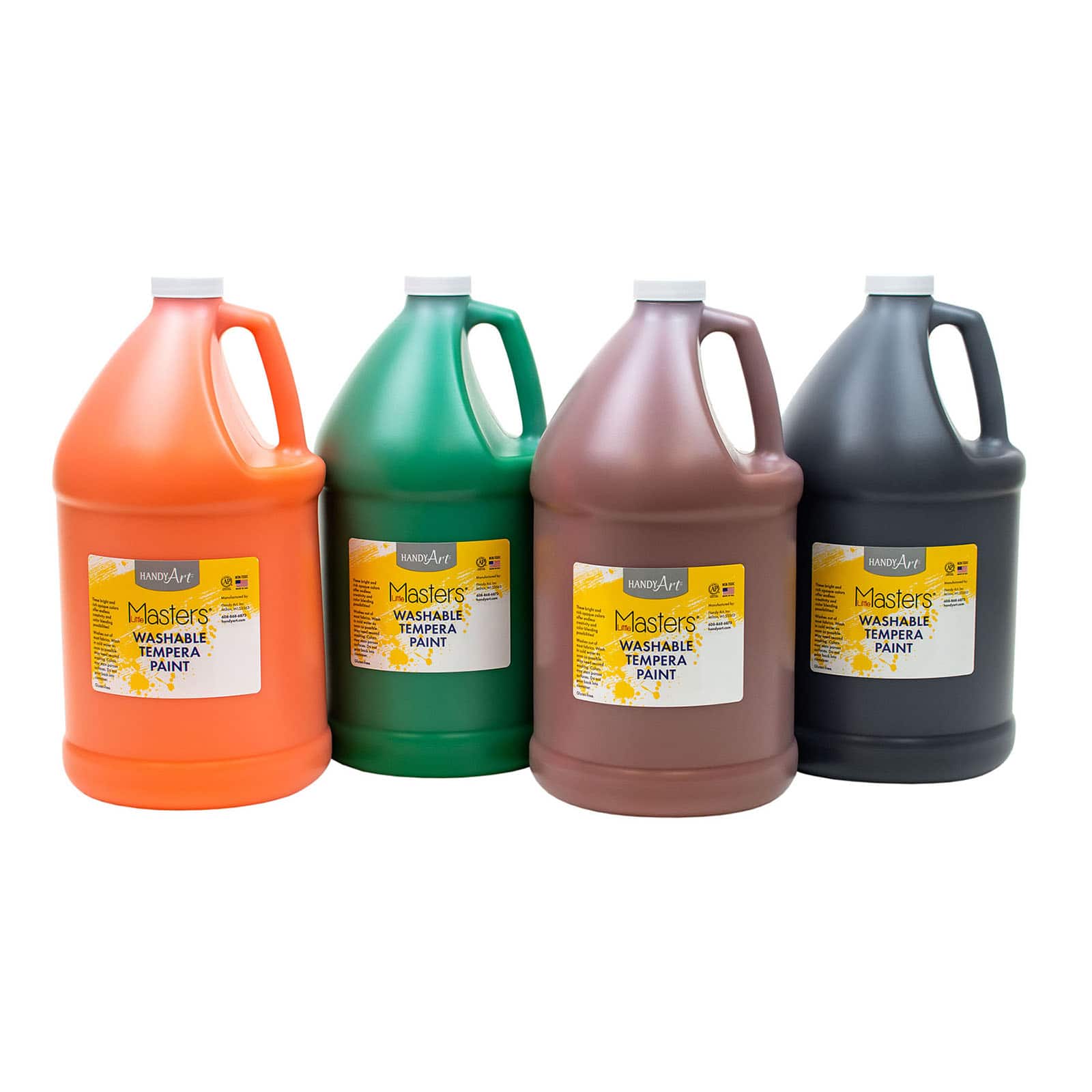 Handy Art® Little Masters® Dark Colors Washable Tempera Paint 4 Gallon Kit