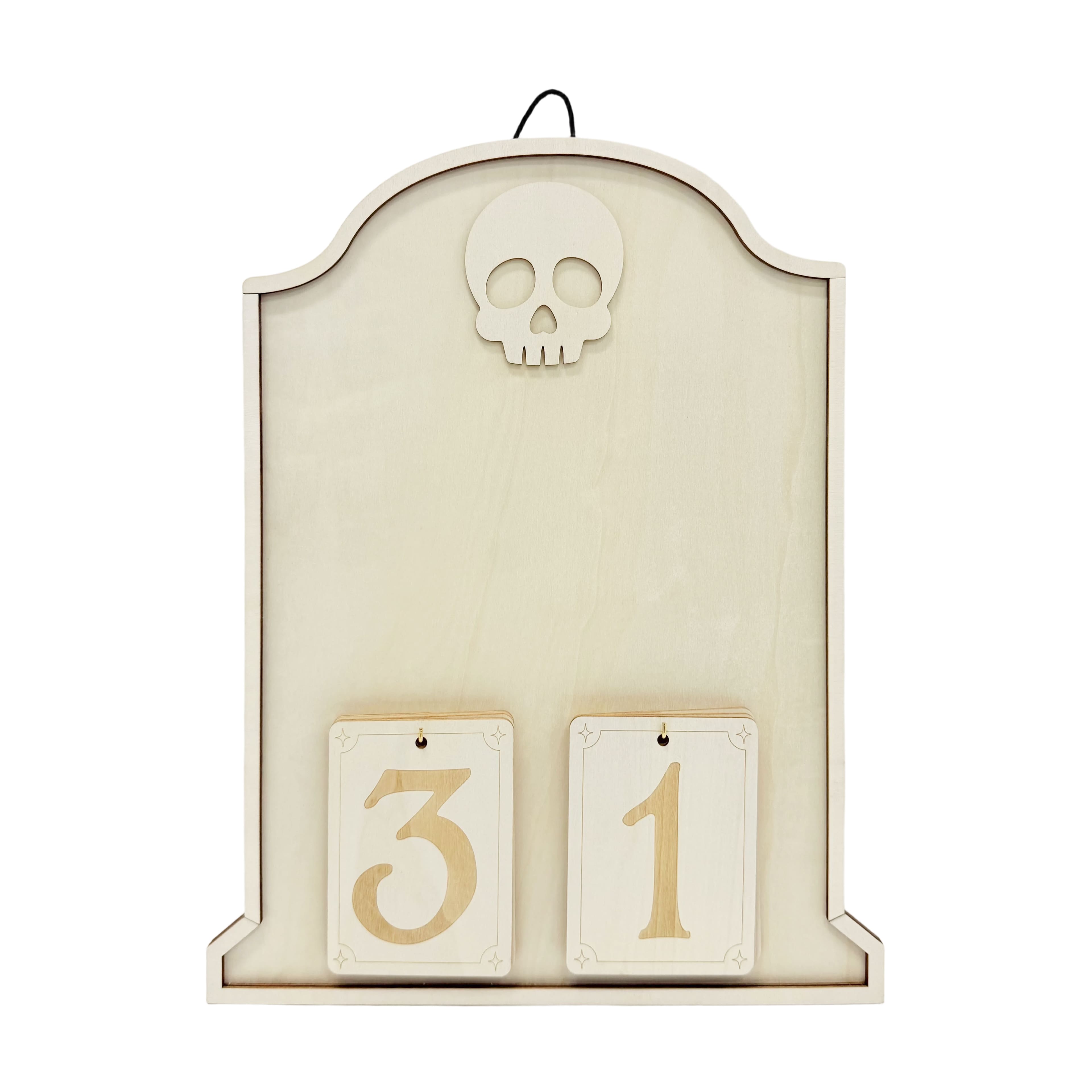 16" Tombstone Halloween Countdown DIY Wood Décor by Make Market®