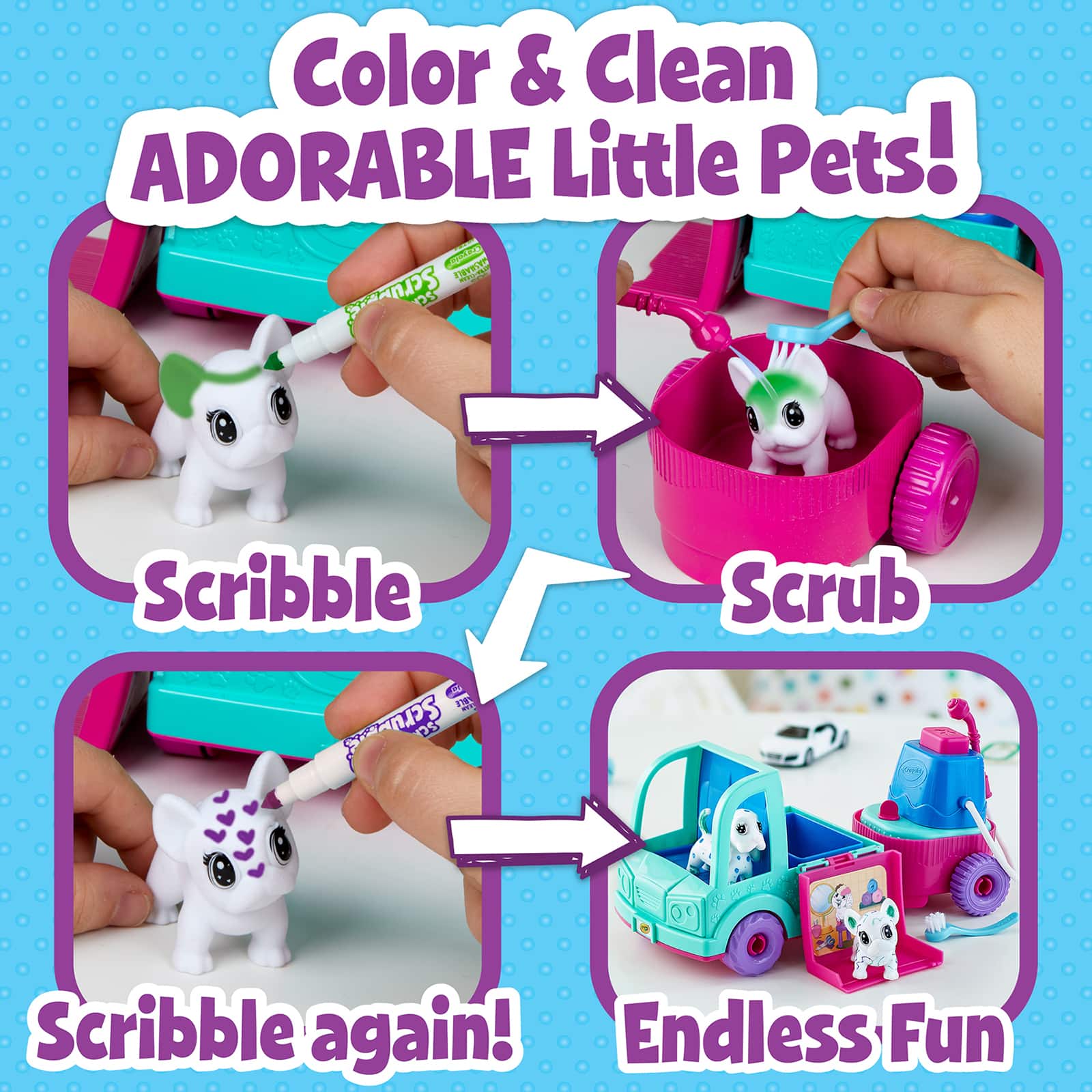 Crayola® Scribble Scrubbie® Pets! Pet Grooming Truck