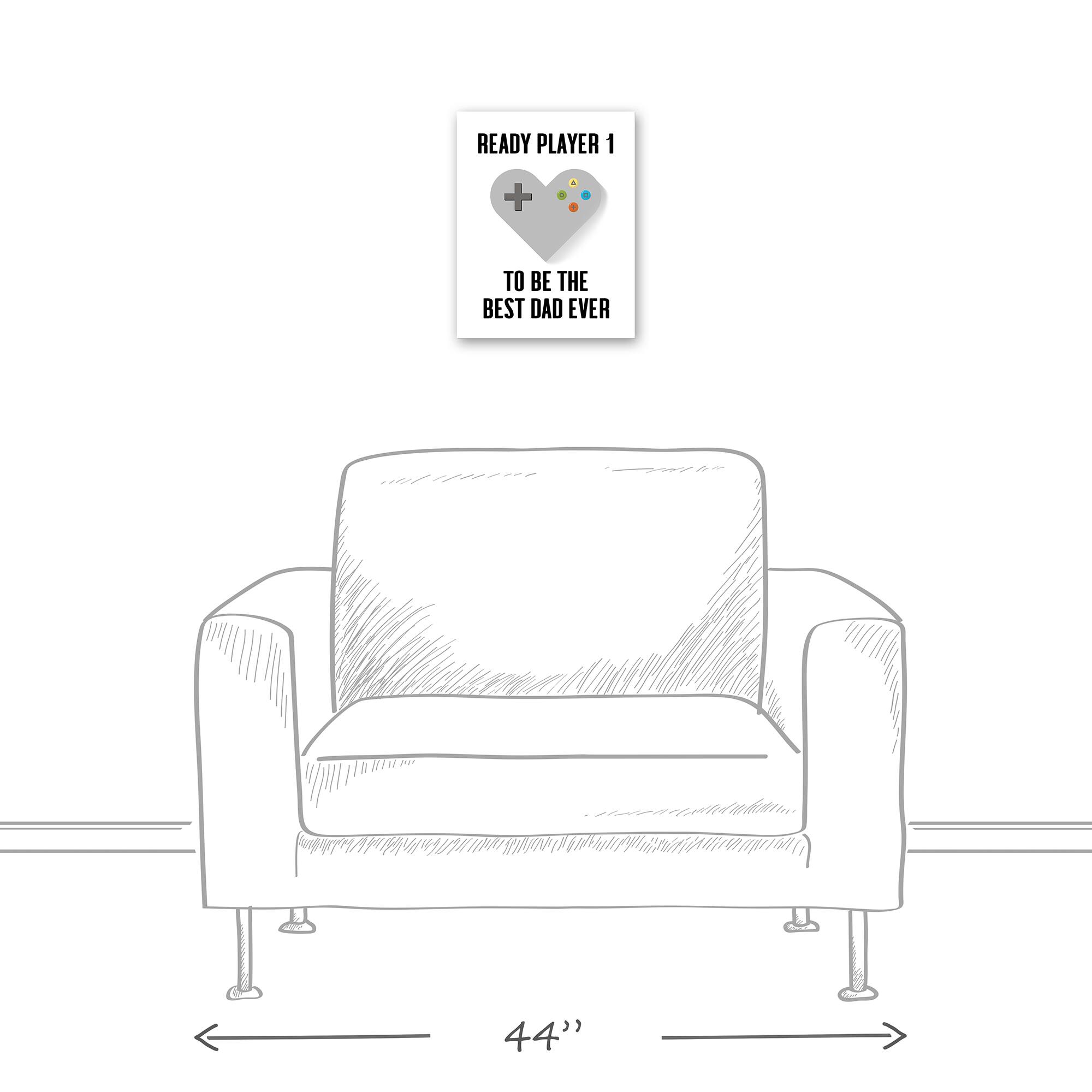 Ready Player 1 Best Dad Canvas Wall Art