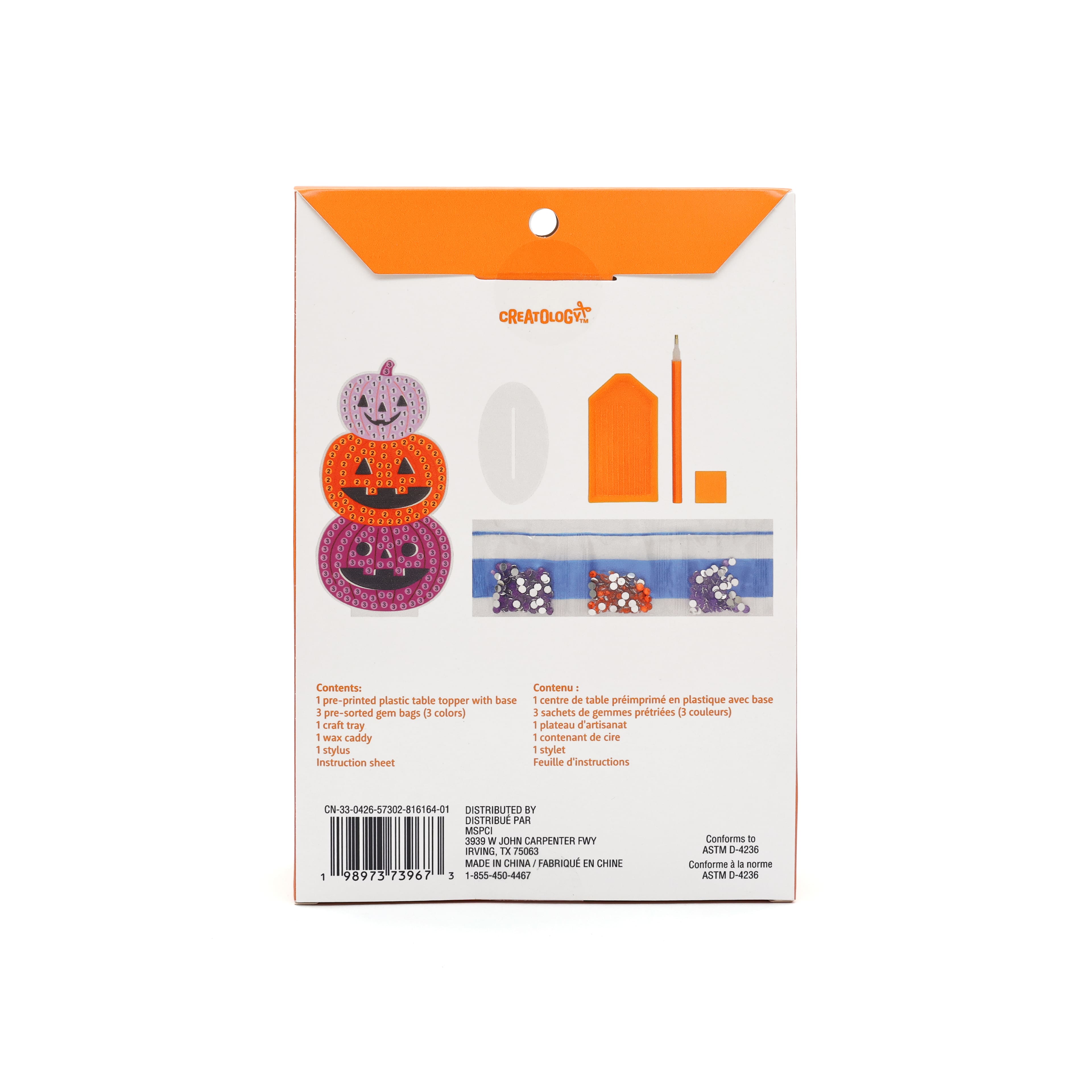 Jack-o'-Lantern Figure Diamond Art Kit by Creatology™
