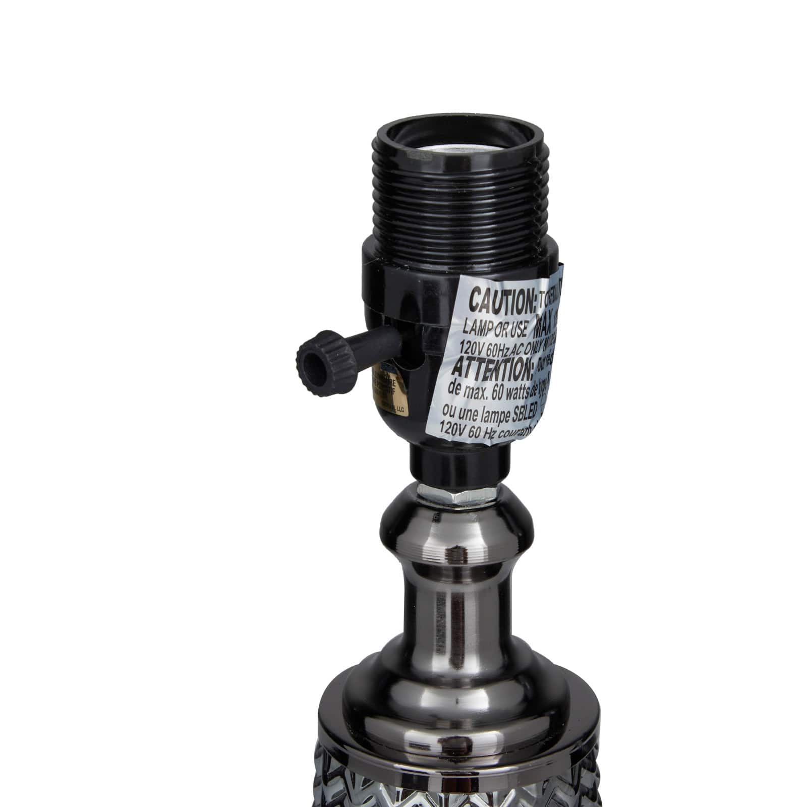 Black Linen Contemporary Table Lamp, 25" x 17" x 15"