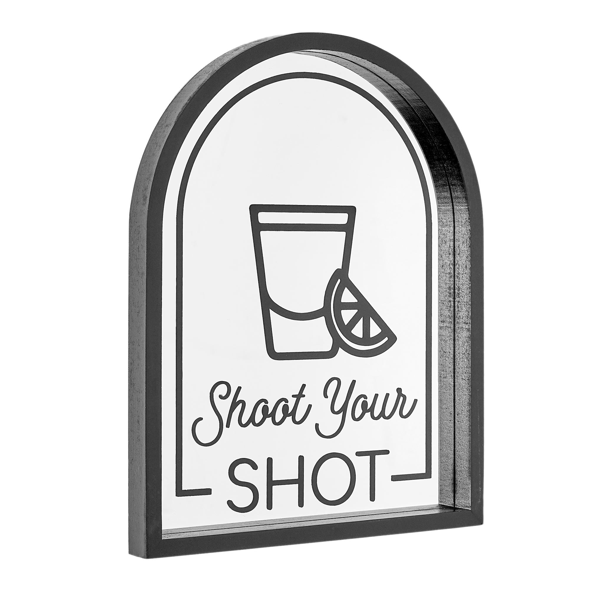 American Art Decor Shoot your Shot Printed Framed Mirror