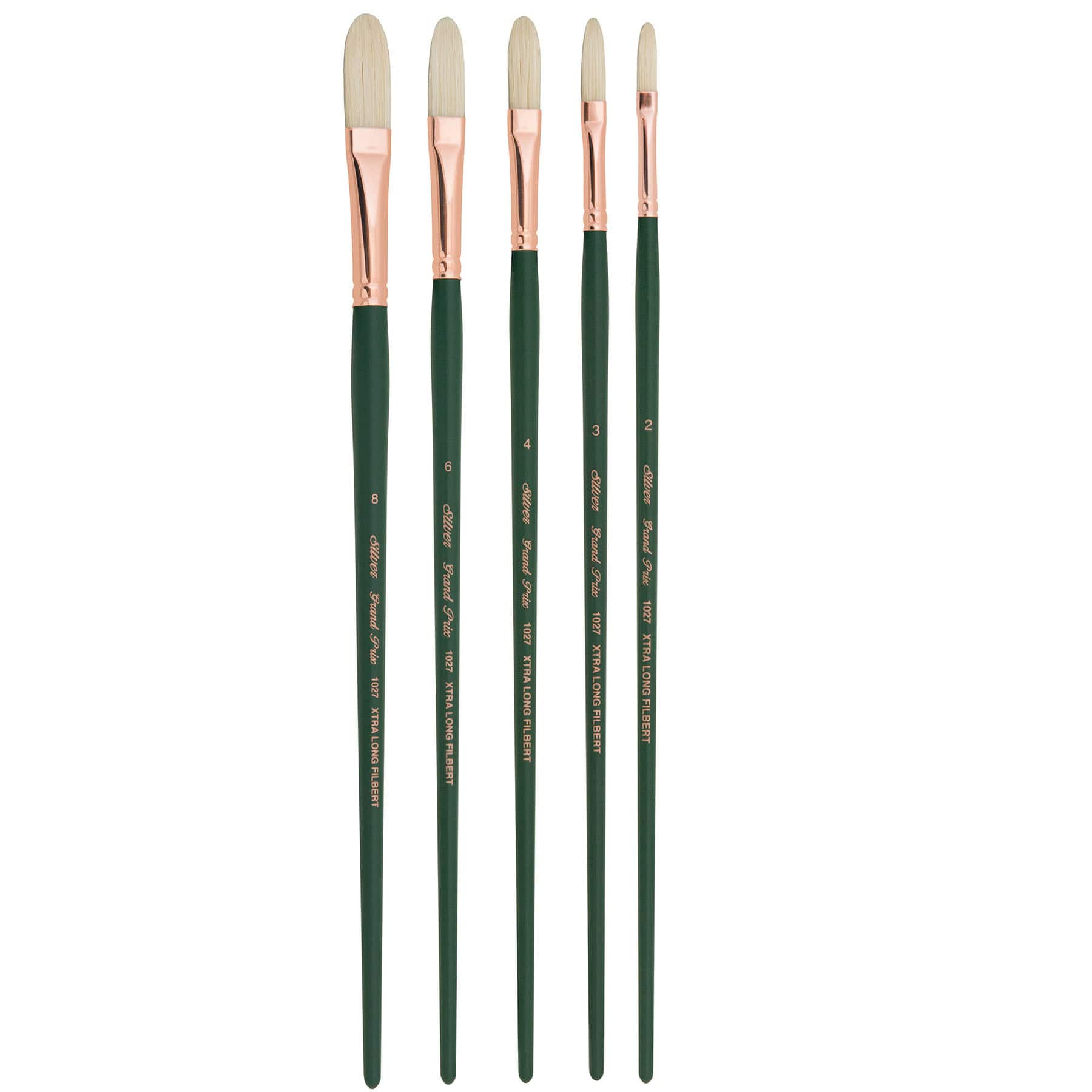 Silver Brush Limited Grand Prix® Extra Long Filberts 5 Piece Brush Set