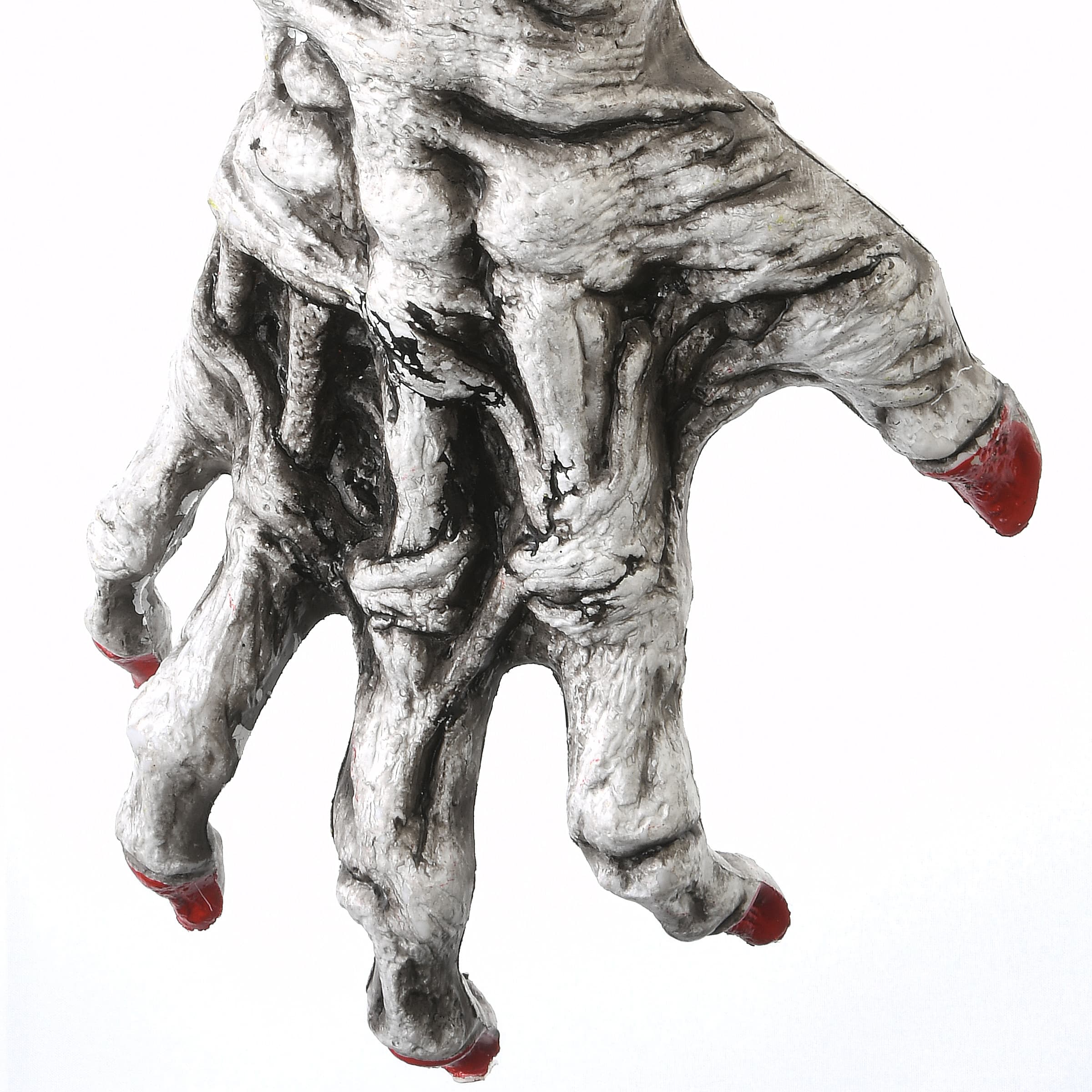 18" White Zombie Hand Wreath Hanger