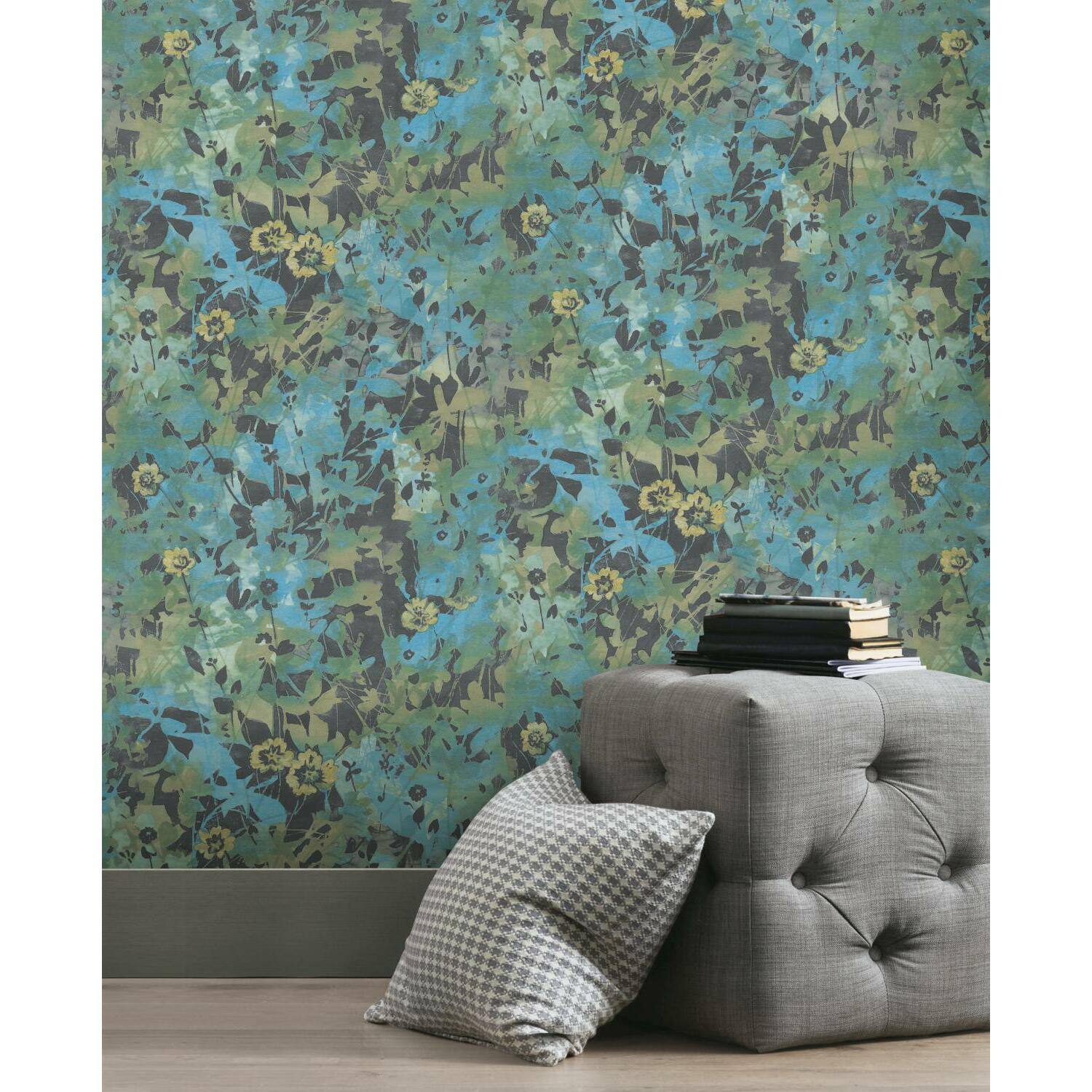 RoomMates Wildflower Shadows Peel & Stick Wallpaper