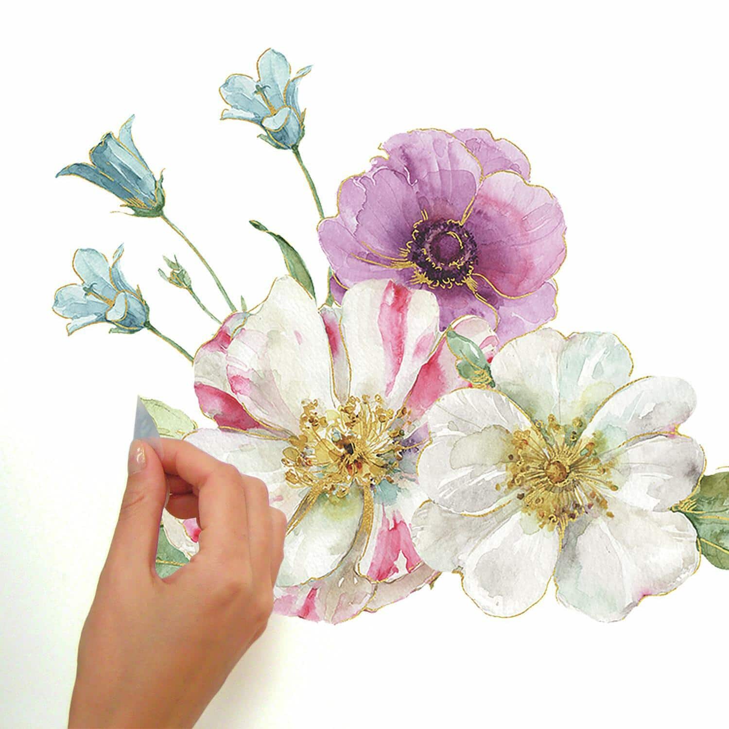 RoomMates Lisa Audit Garden Bouquet Peel & Stick Decals