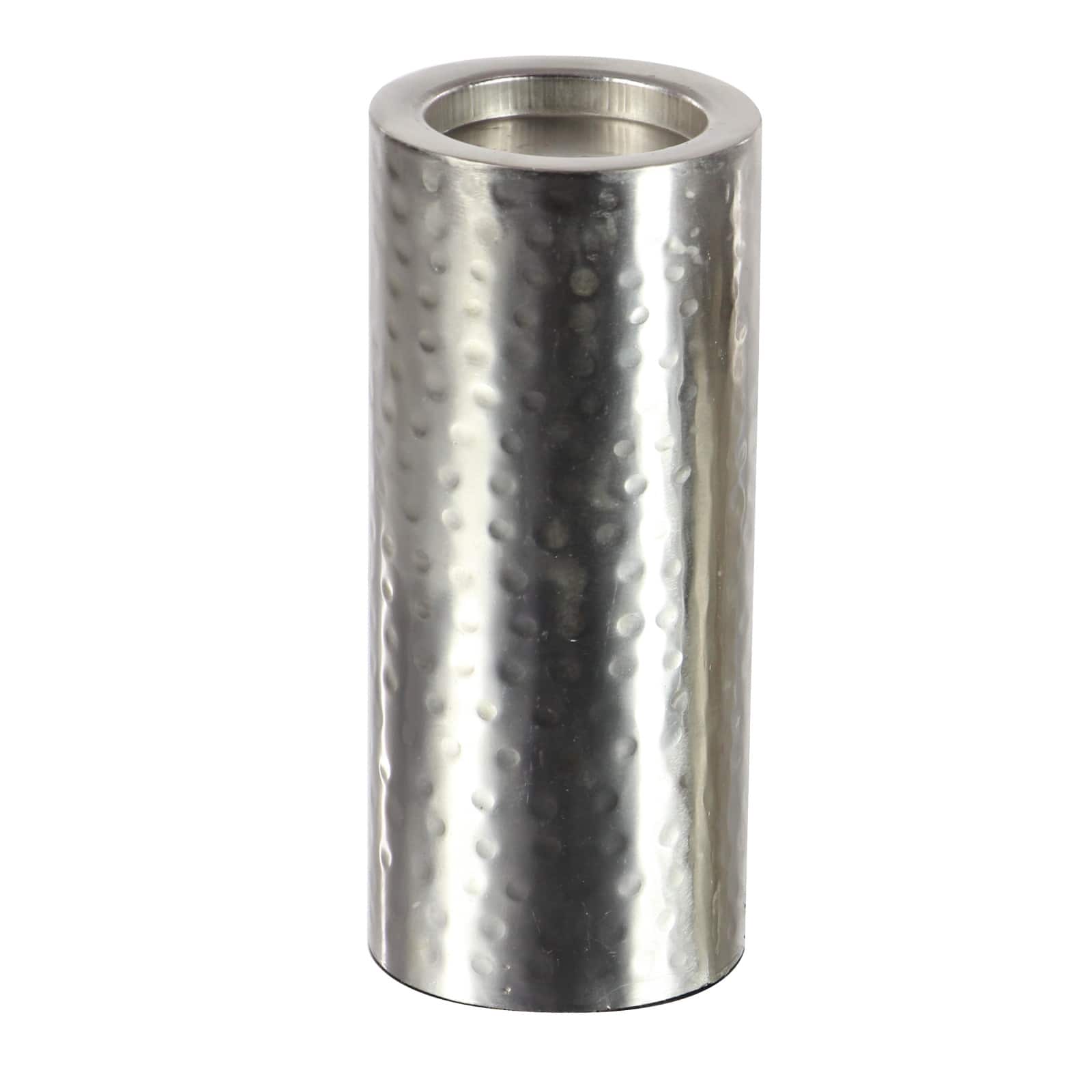 Metal Industrial 3 Piece Pillar Candle Holder Set