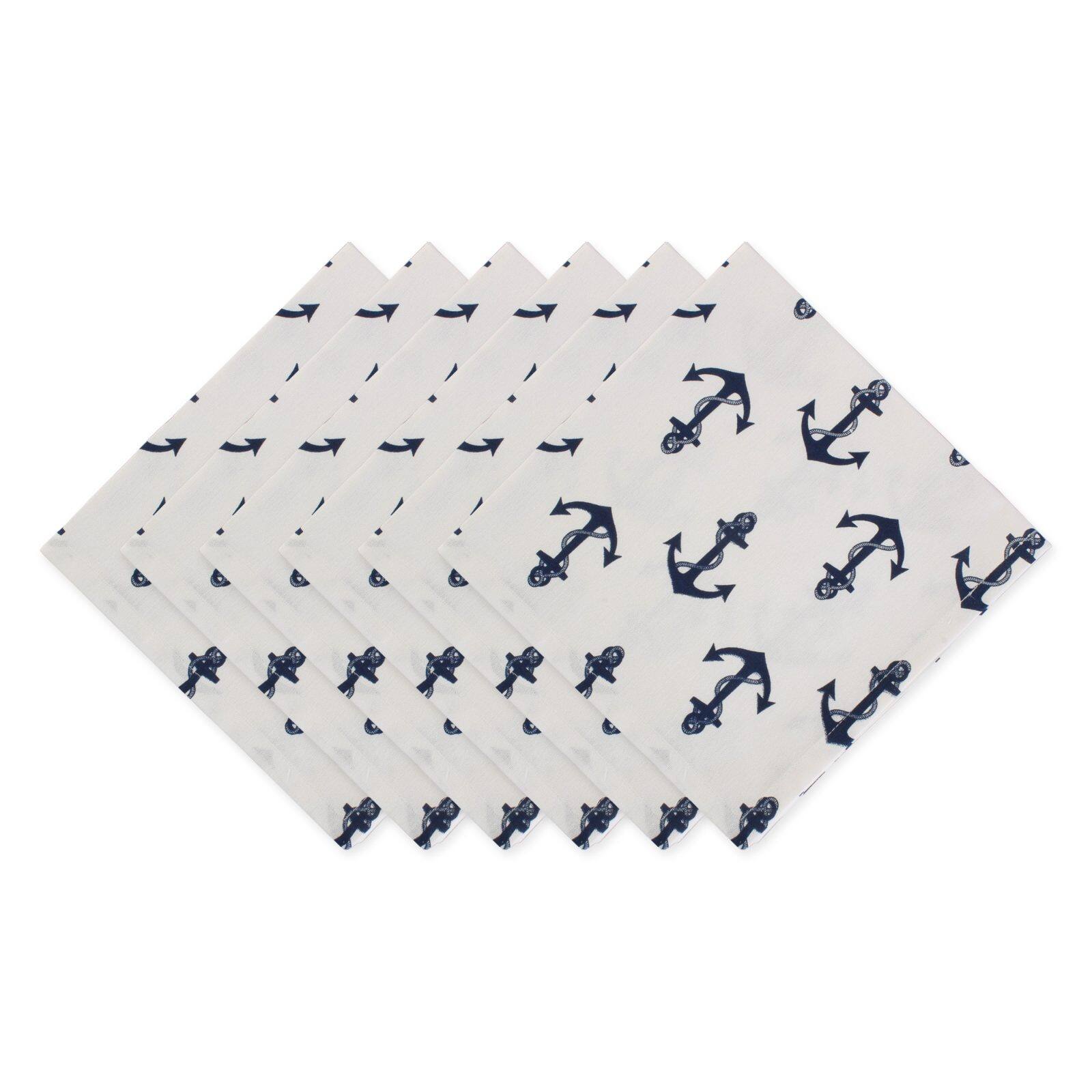 DII® Anchors Away Maritime Spread Napkins, 6ct.