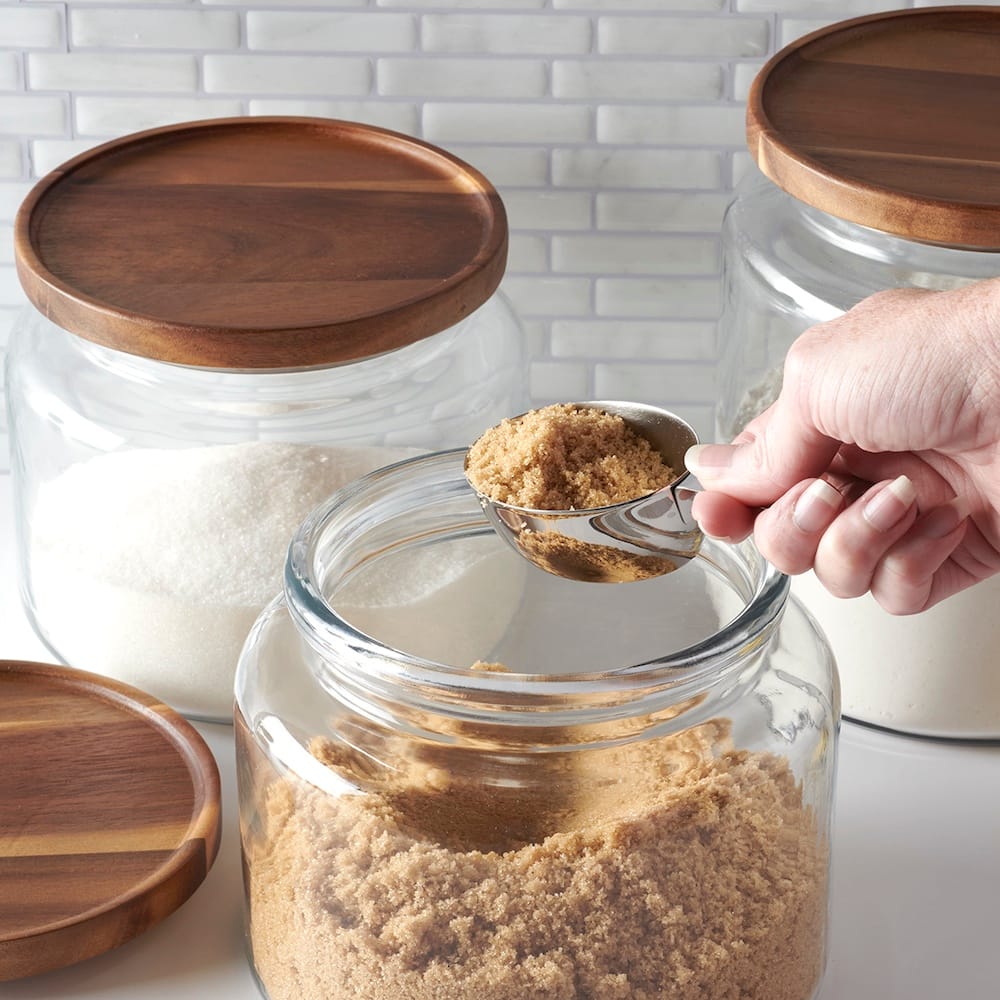 Anchor Hocking 96oz. Mini Montana® Glass Jar with Acacia Wood Cover