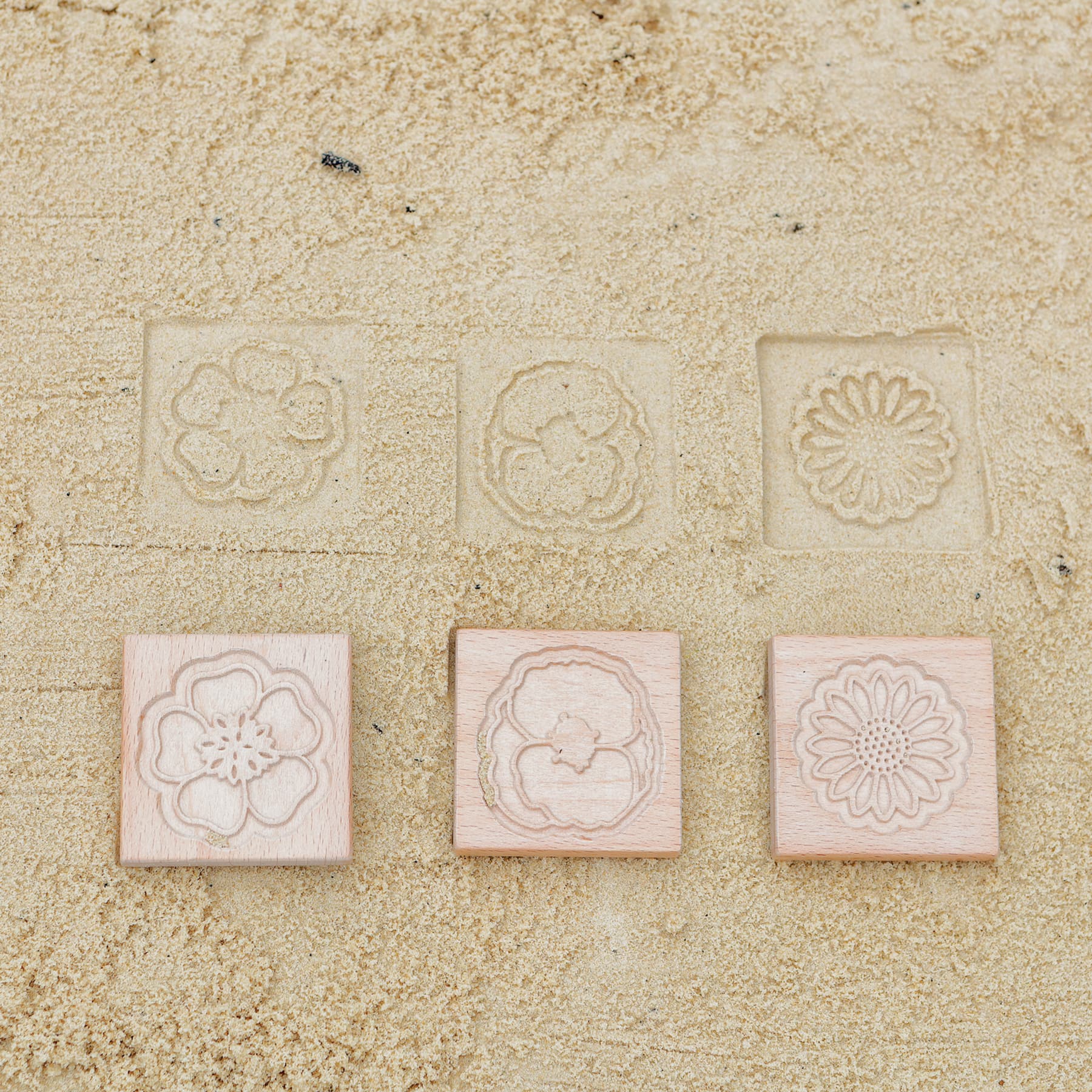Yellow Door Match Me Sensory Flower Tiles Play Set