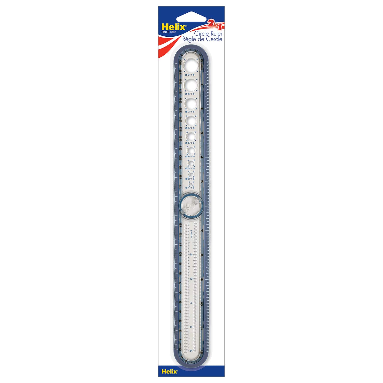 Helix® 2-in-1 Circle Ruler Measuring & Compass Tool, 5ct.