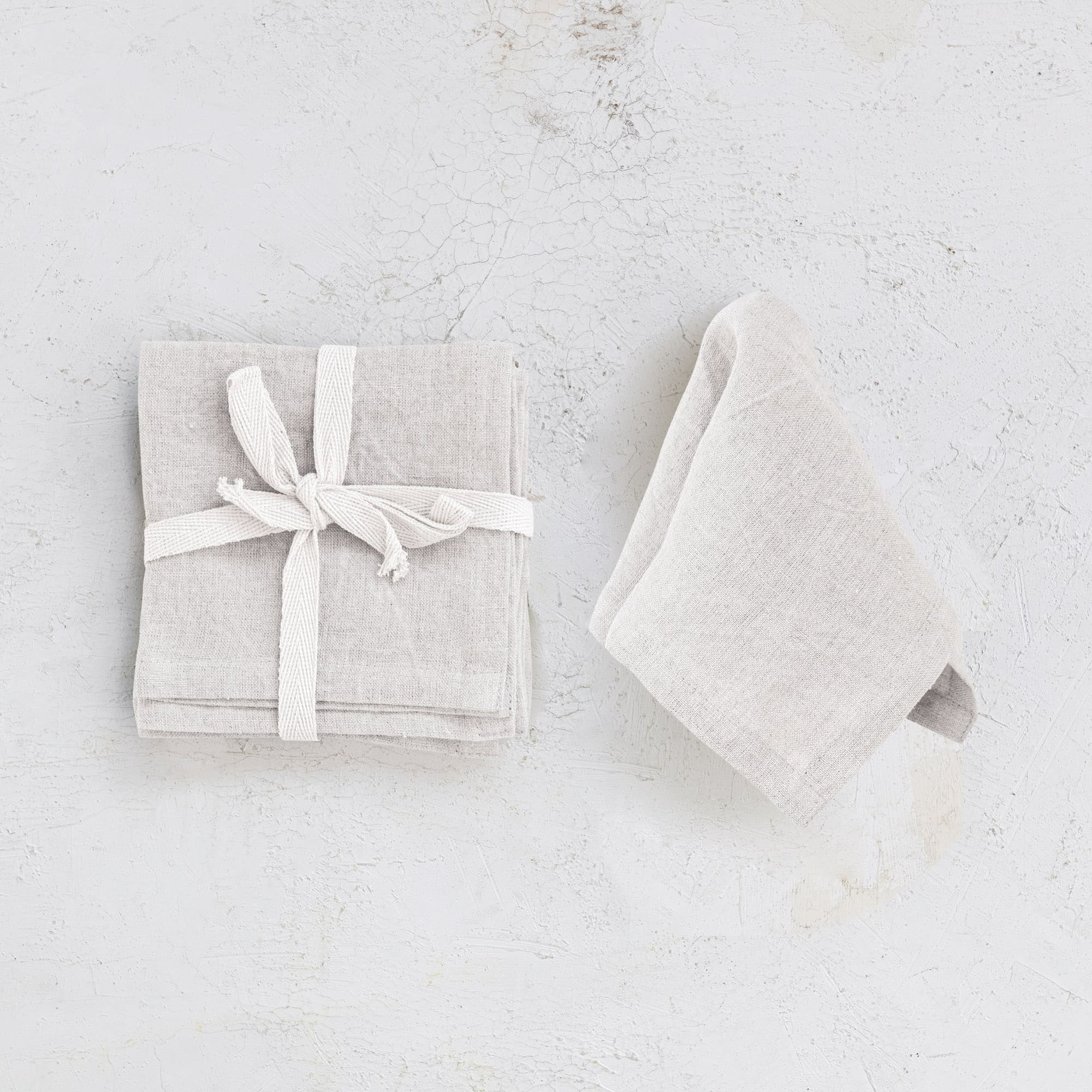 Hello Honey® 10" Square Stonewashed Linen Cocktail Napkins, 4ct.