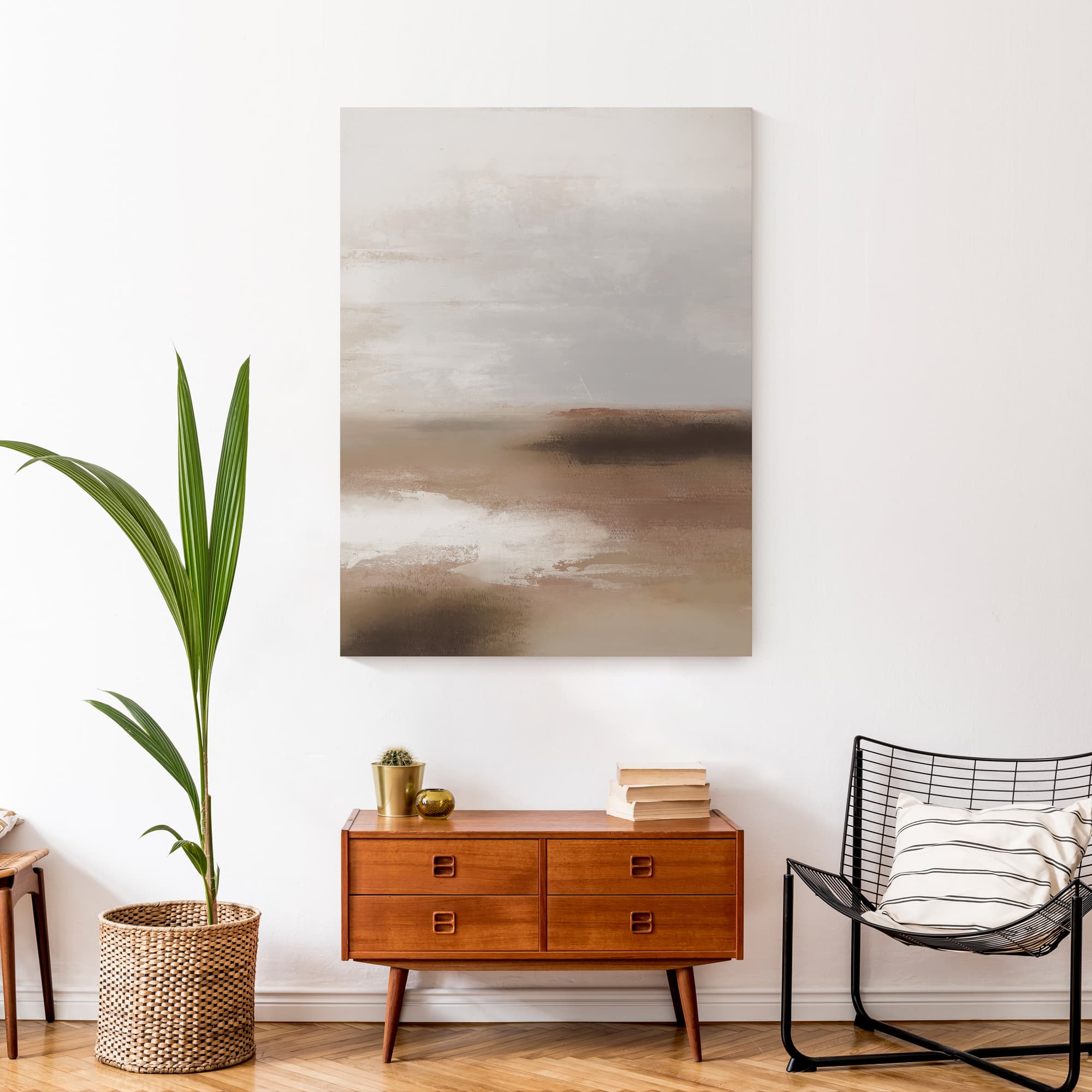 Soft Smooth Warm Abstract 30" x 40" Canvas Wall Art