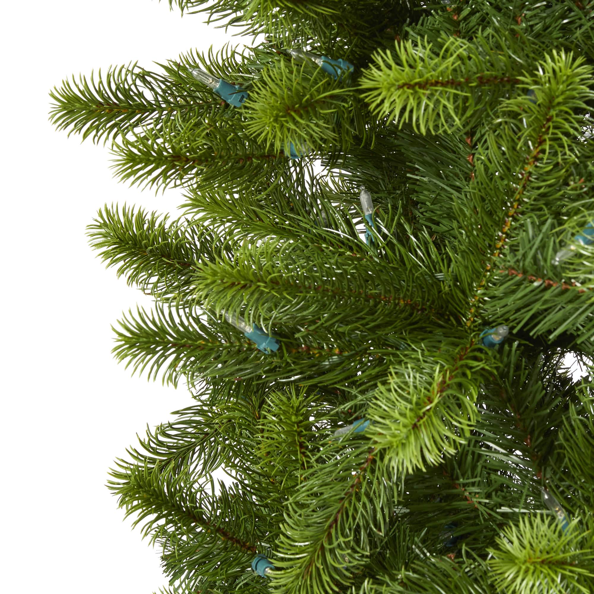 8ft. Pre-Lit Virginia Spruce Artificial Christmas Tree, Warm White LED Lights
