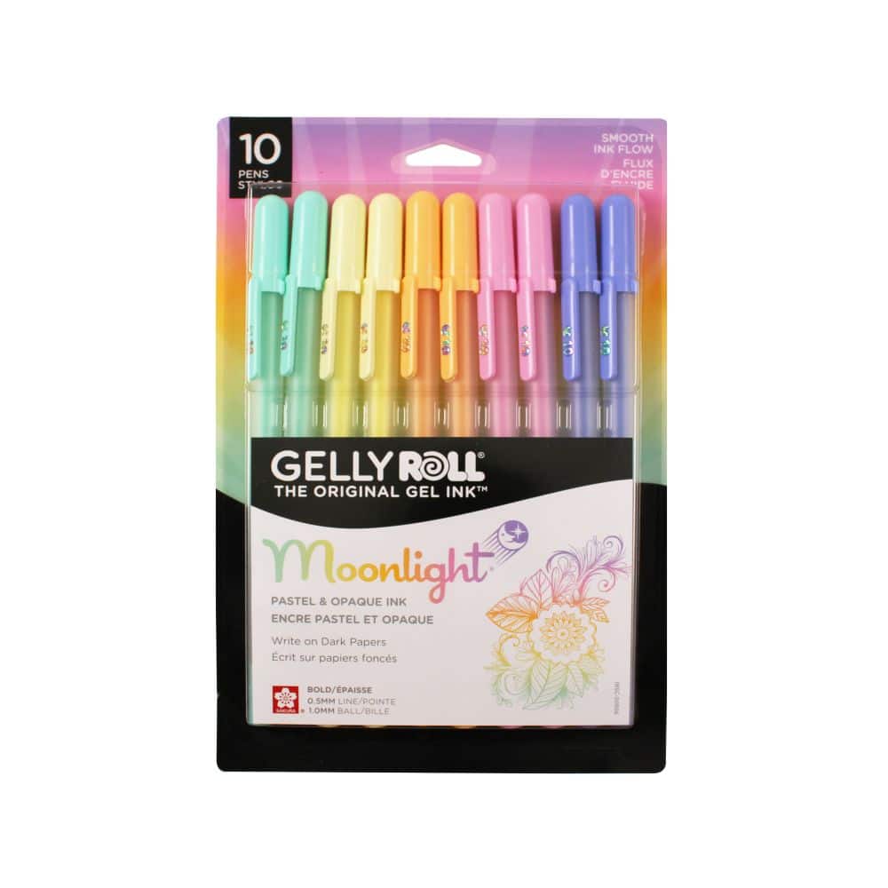 Sakura® Gelly Roll® Moonlight Pastel 10 Color Gel Pen Set