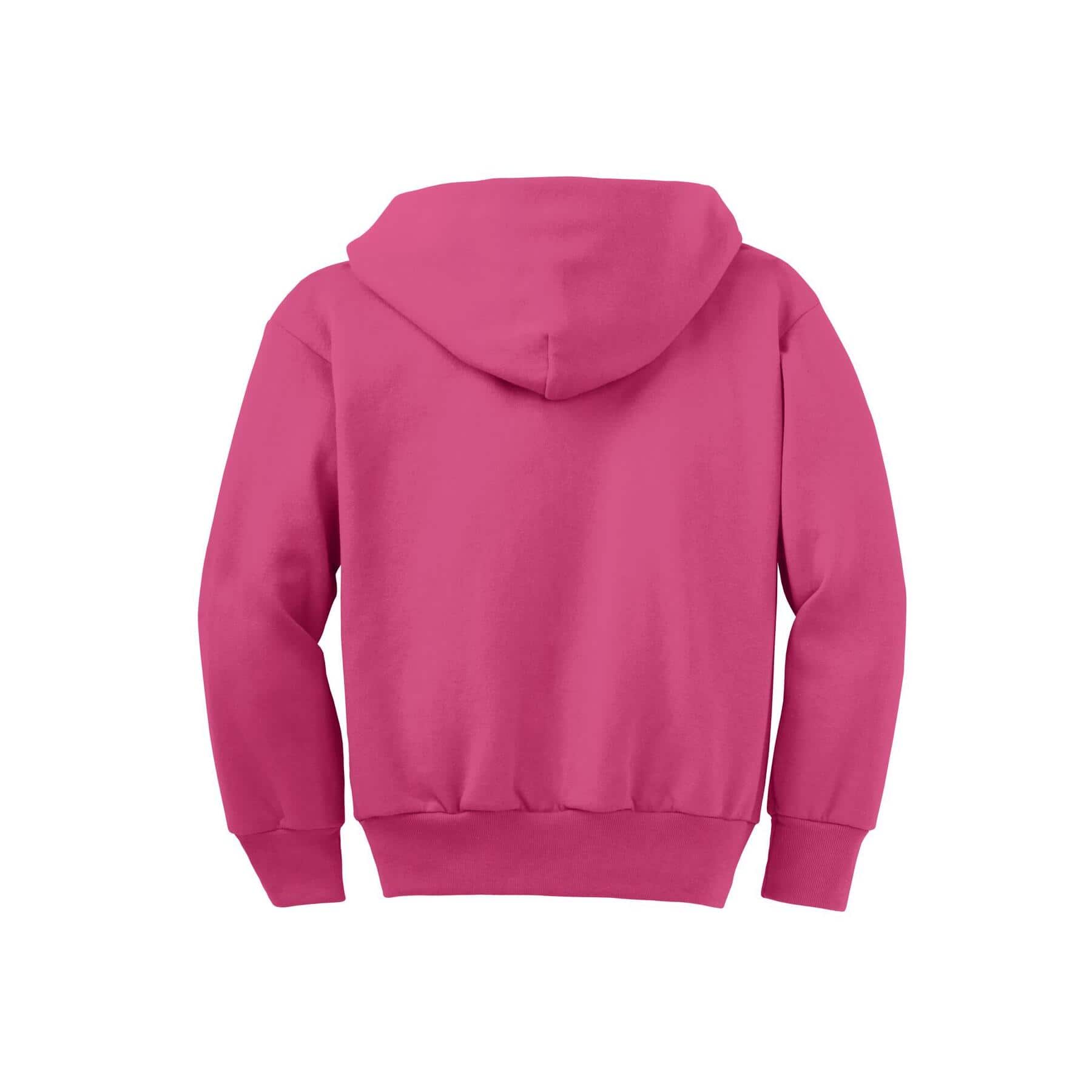 Port & Company® Youth Core Fleece Full-Zip Hooded Sweatshirt