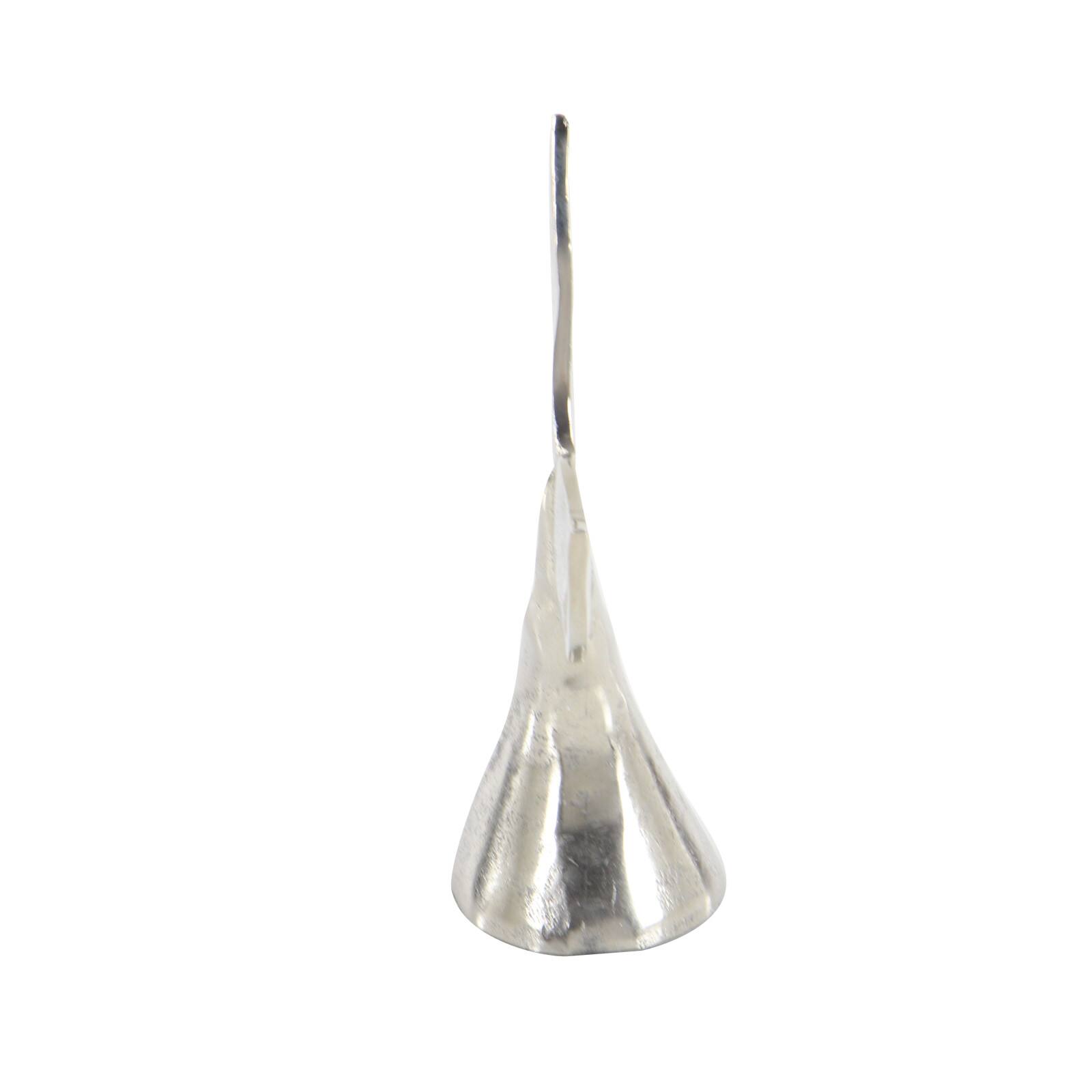 Silver Aluminum Coastal Whale Fluke Sculpture Set