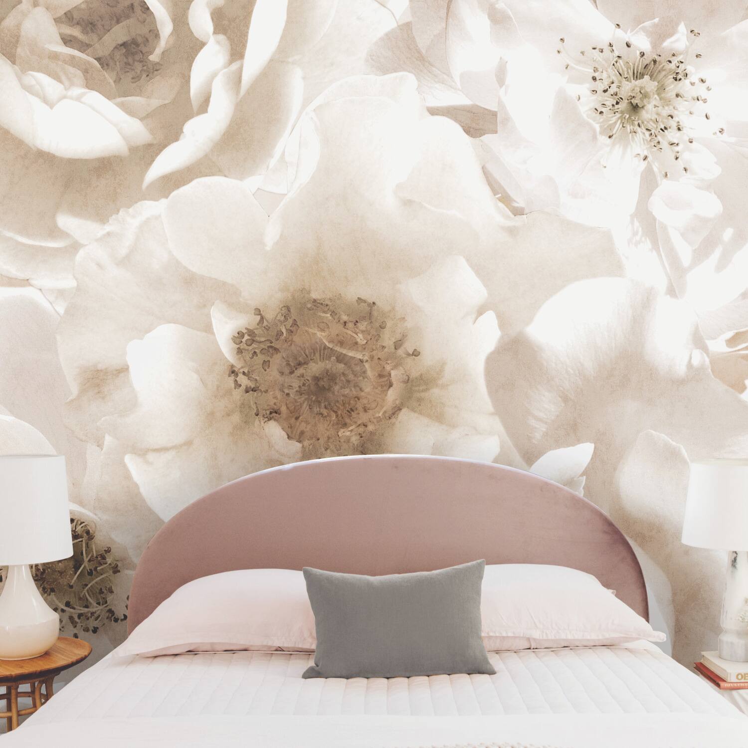 RoomMates Mr. Kate Creamy Floral Peel & Stick Wallpaper Mural